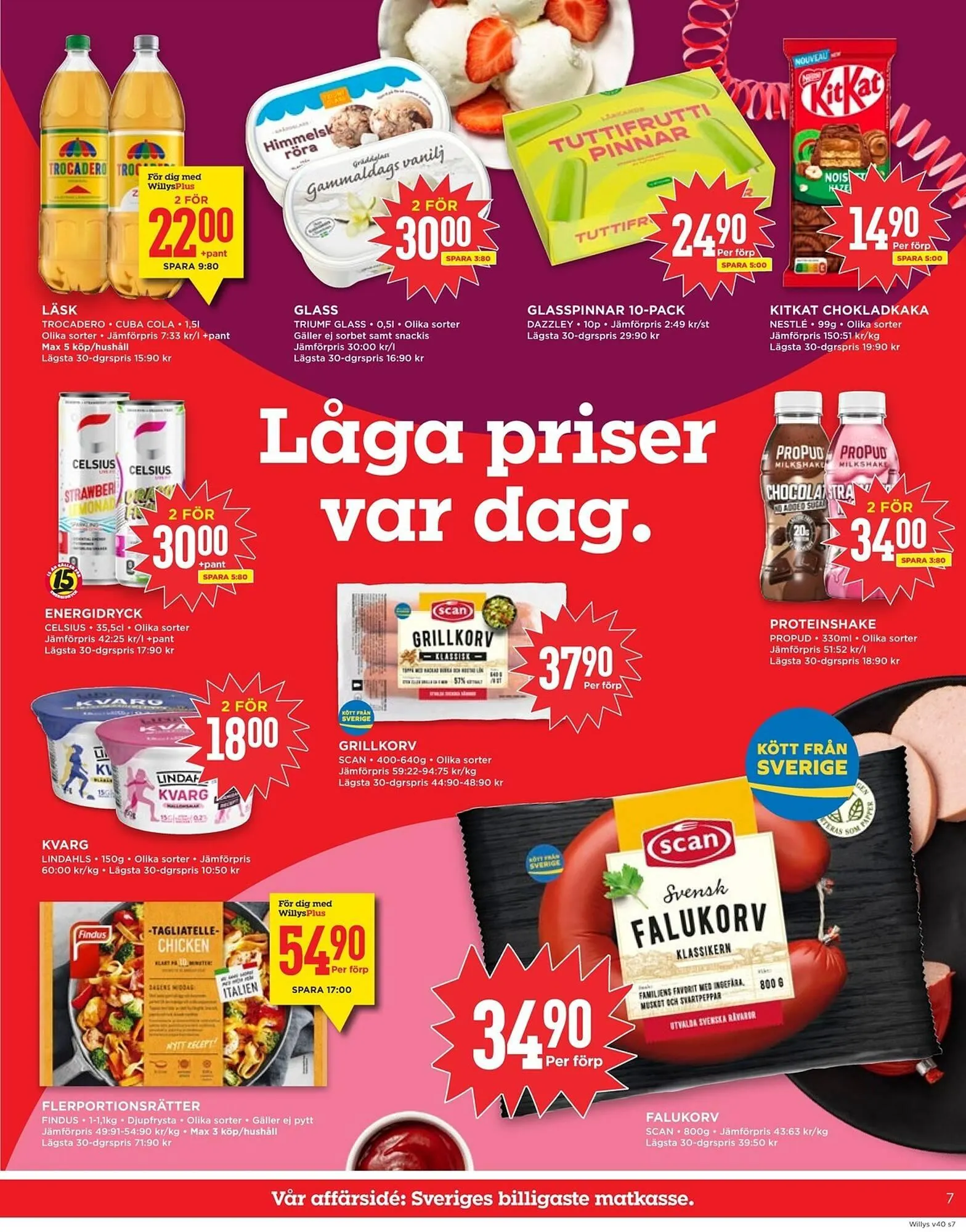 Willys reklamblad från 29 september till 5 oktober 2025 - Reklamblad sidor 7