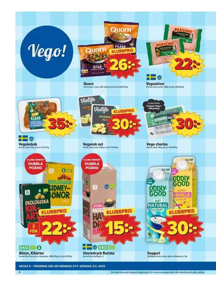 Östenssons reklambad från 26 januari till 9 februari 2025 - Reklamblad sidor 2