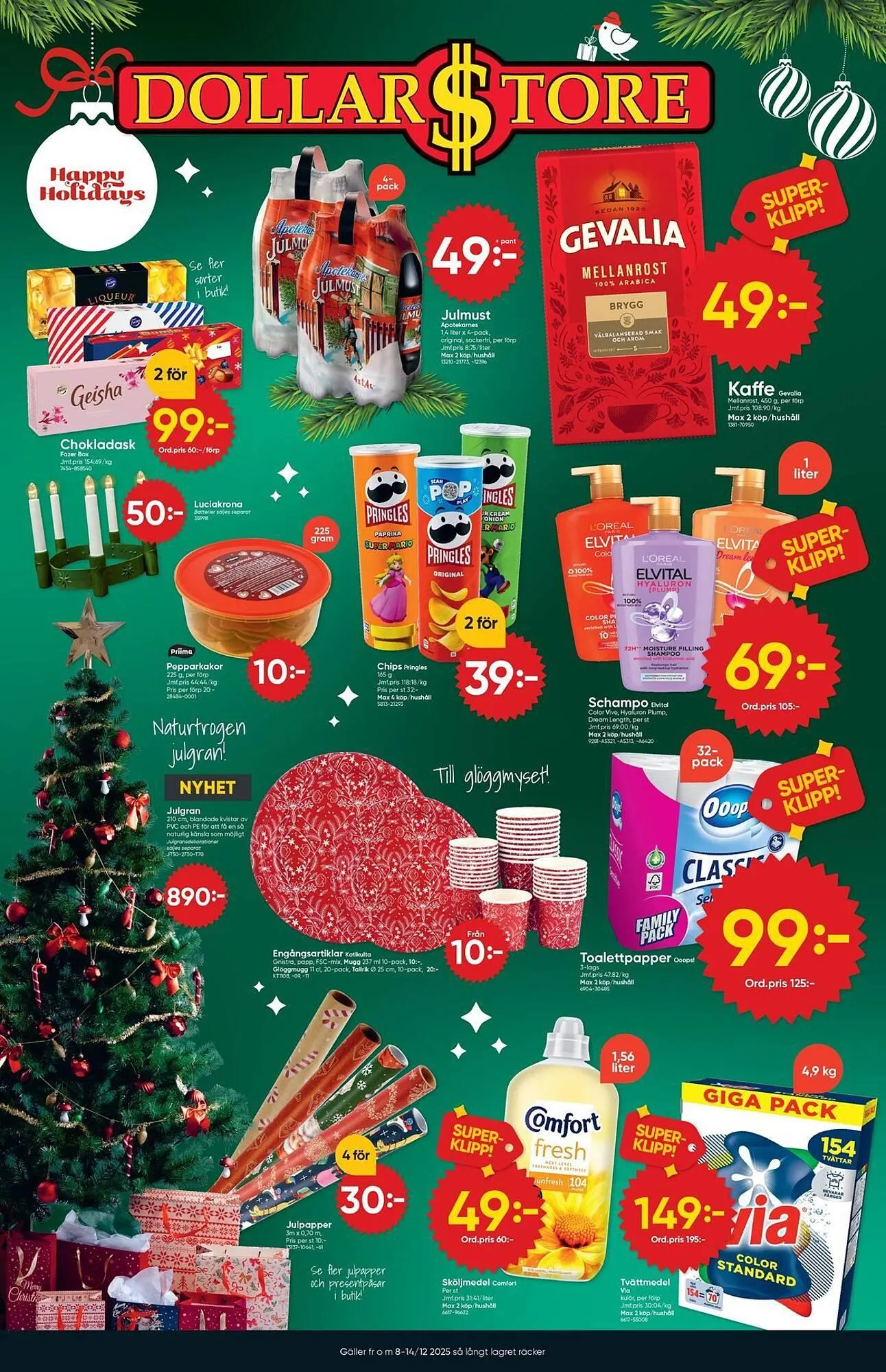 DollarStore annonsblad från 8 december till 14 december 2025 - Reklamblad sidor 1