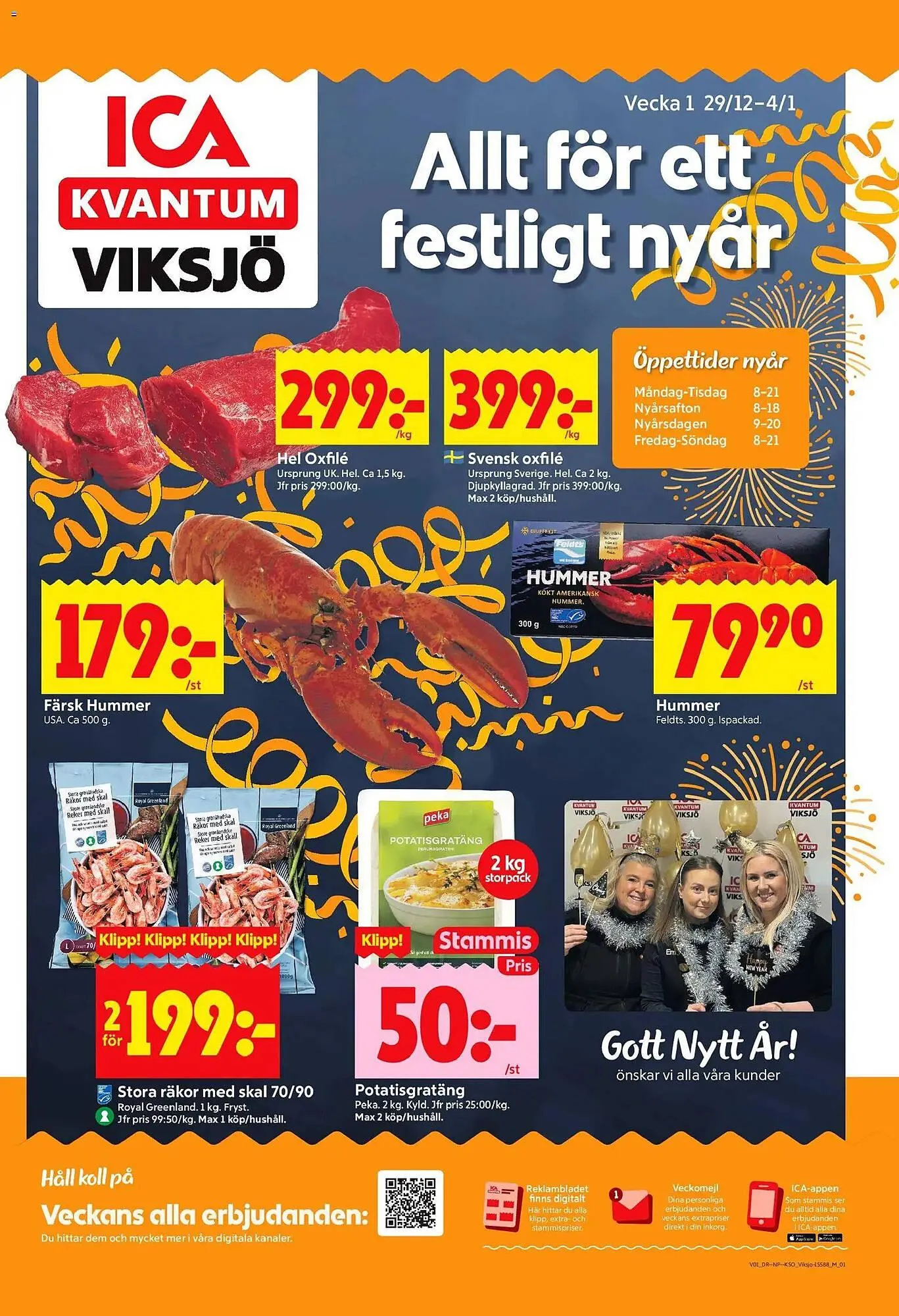 ICA Kvantum reklamblad från 30 december till 5 januari 2026 - Reklamblad sidor 1