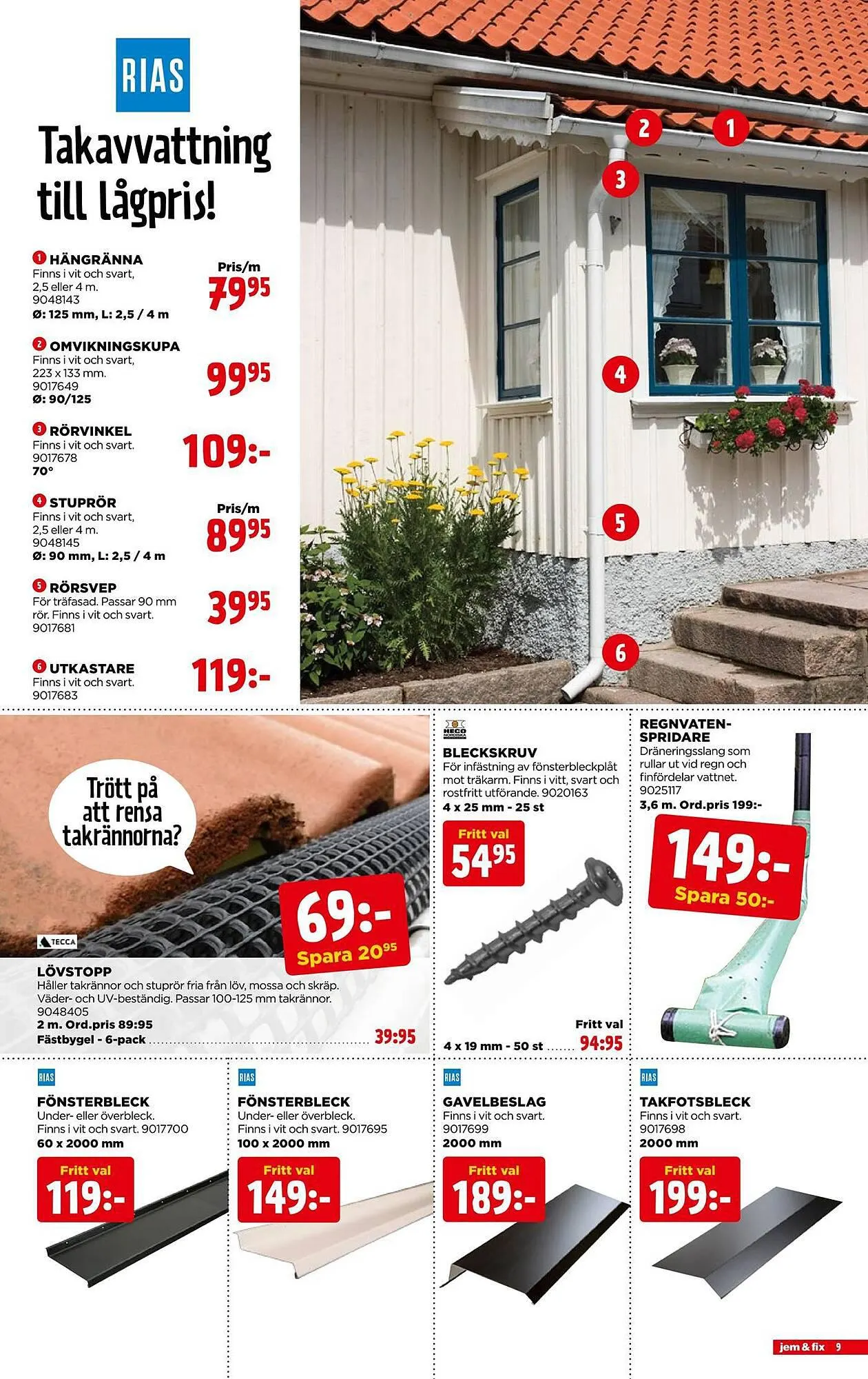Jem&Fix reklamblad från 30 juli till 6 augusti 2023 - Reklamblad sidor 9