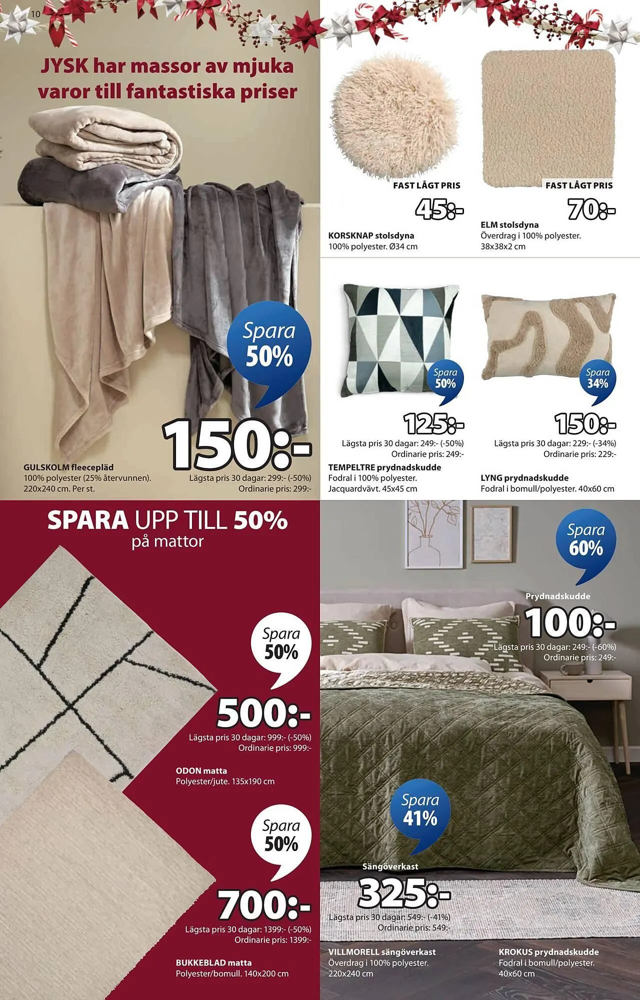 JYSK reklamblad från 15 december till 24 december 2025 - Reklamblad sidor 10