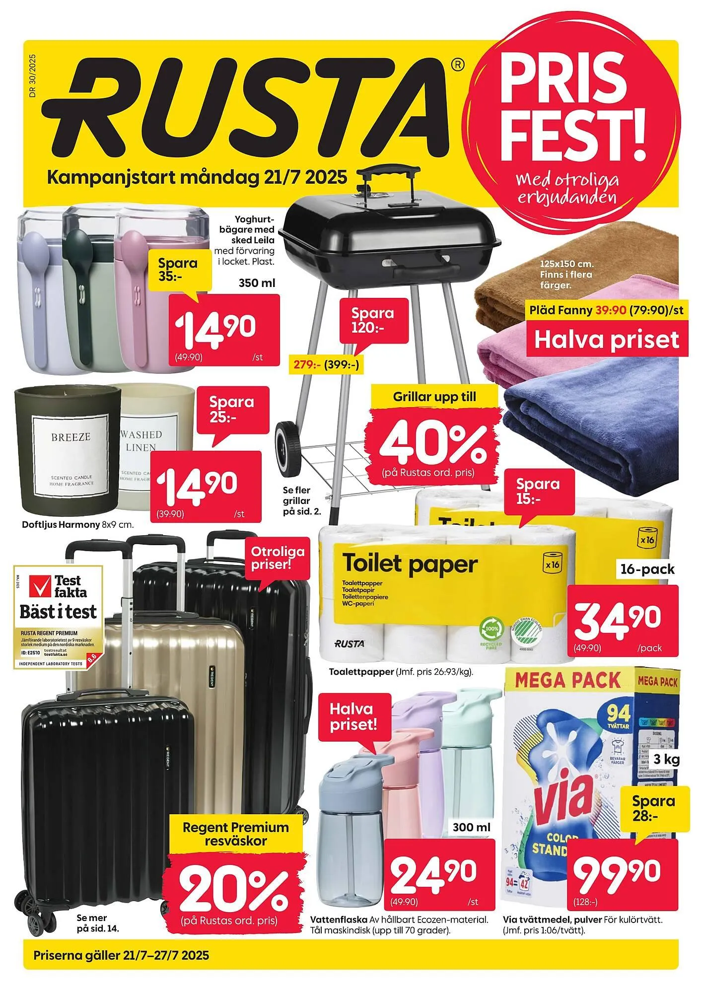 Rusta reklamblad från 21 juli till 28 juli 2025 - Reklamblad sidor 1