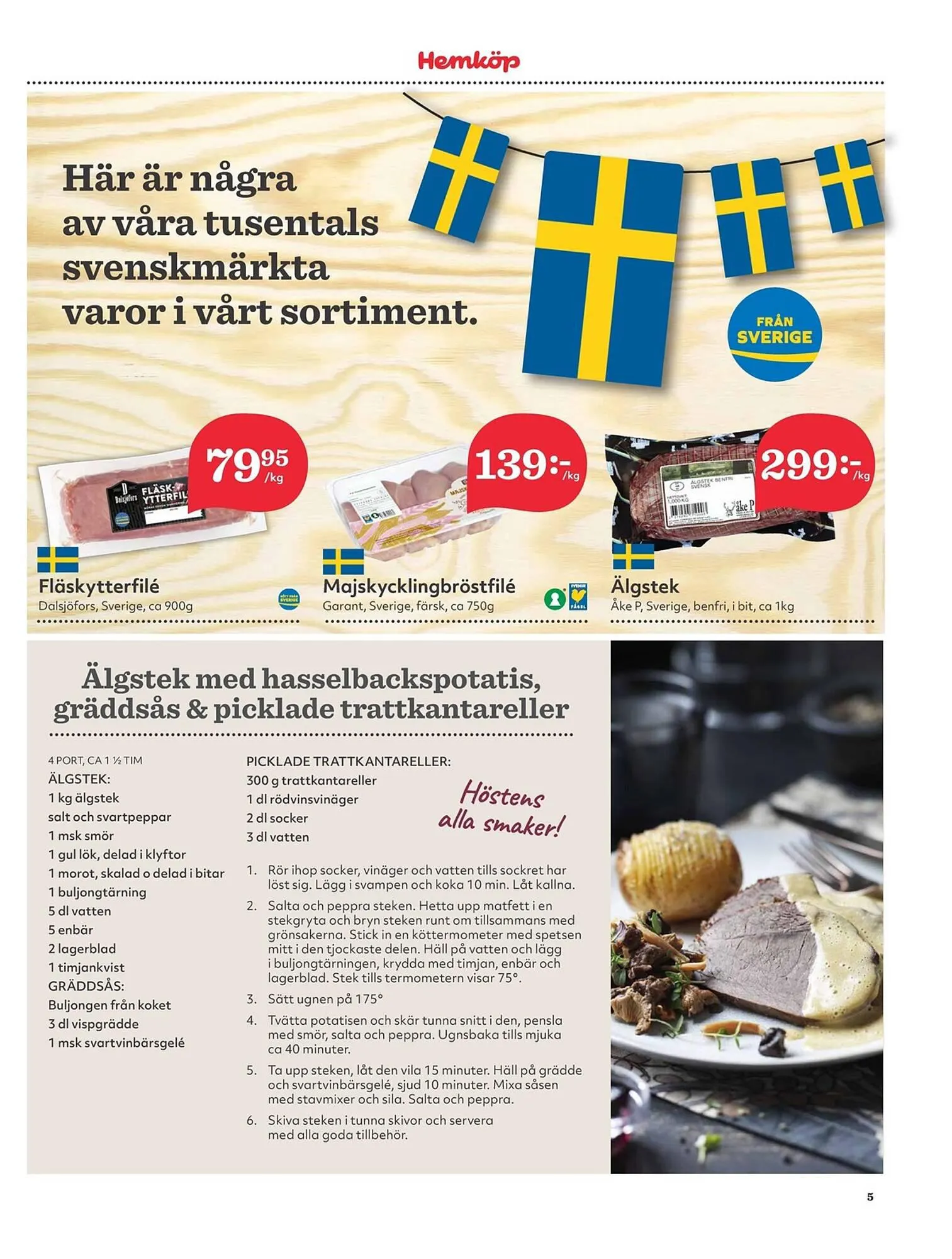 Hemköp reklamblad från 2 oktober till 8 oktober 2023 - Reklamblad sidor 5