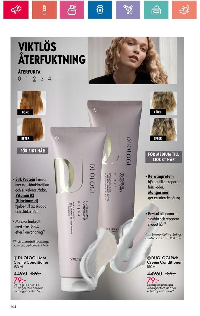 Oriflame reklamblad från 20 juni till 4 juli 2024 - Reklamblad sidor 144