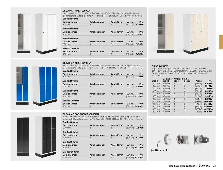AJ Produkter! från 28 maj till 31 december 2024 - Reklamblad sidor 73