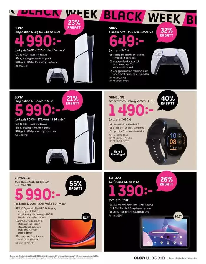 Black Week från 28 november till 1 december 2024 - Reklamblad sidor 11