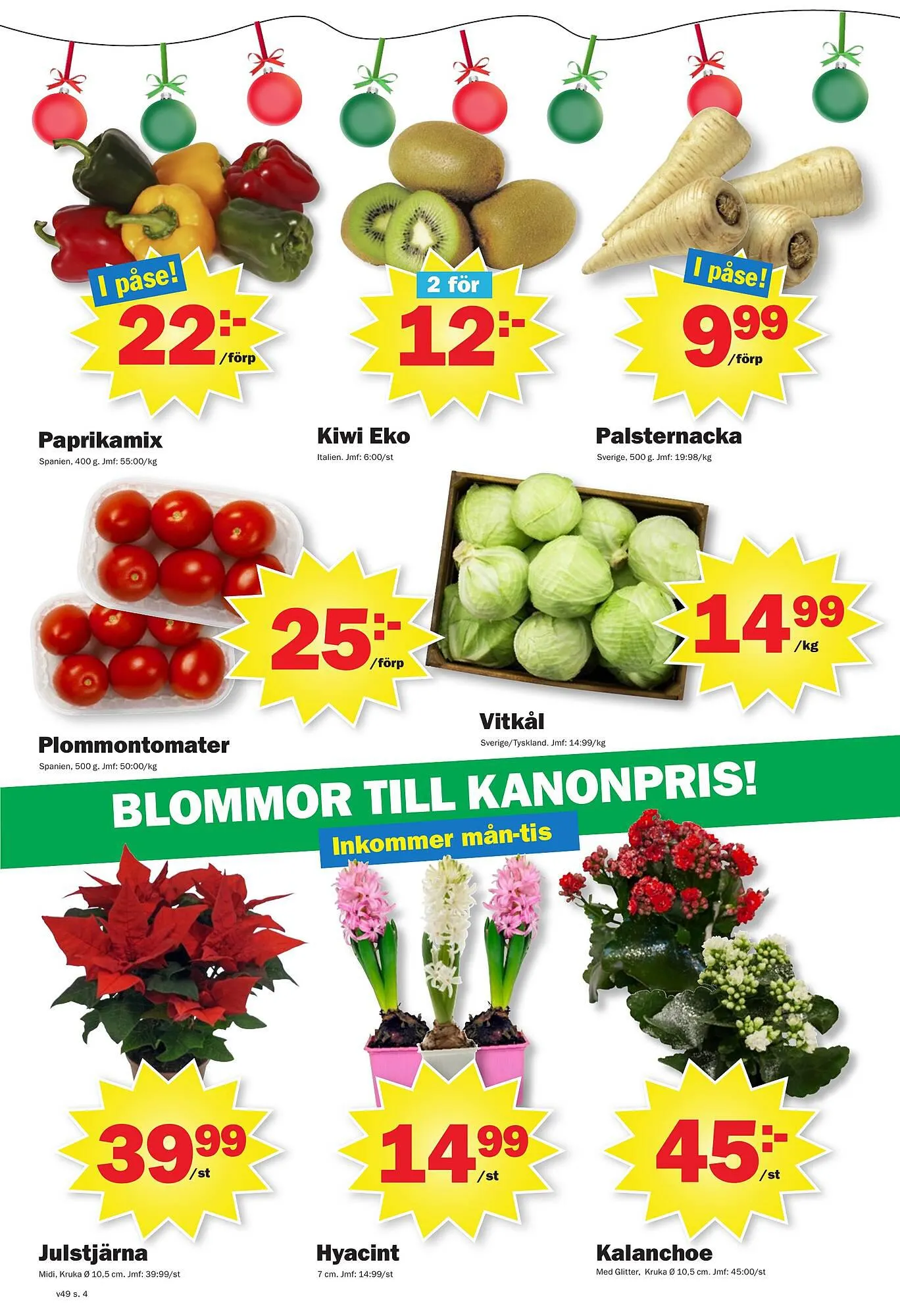 Pekås reklamblad från 4 december till 9 december 2023 - Reklamblad sidor 4