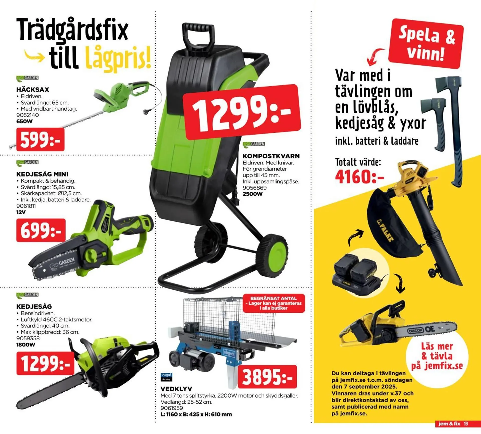 Jem&Fix reklamblad från 25 augusti till 8 september 2025 - Reklamblad sidor 13