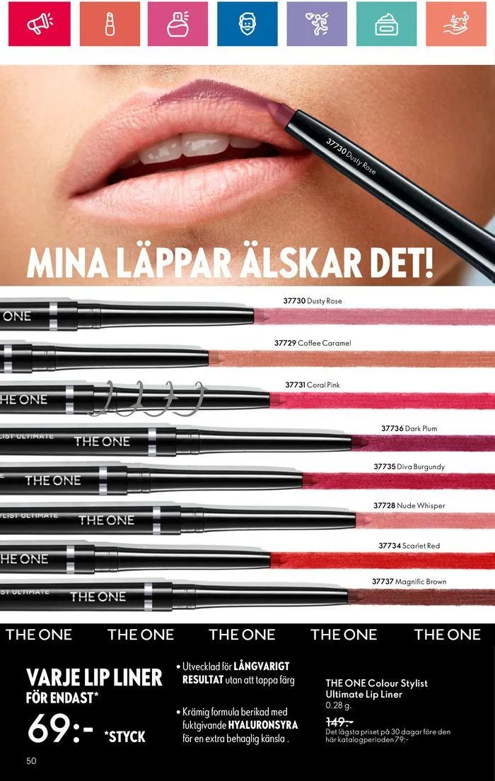 Oriflame reklamblad från 20 juni till 4 juli 2024 - Reklamblad sidor 50