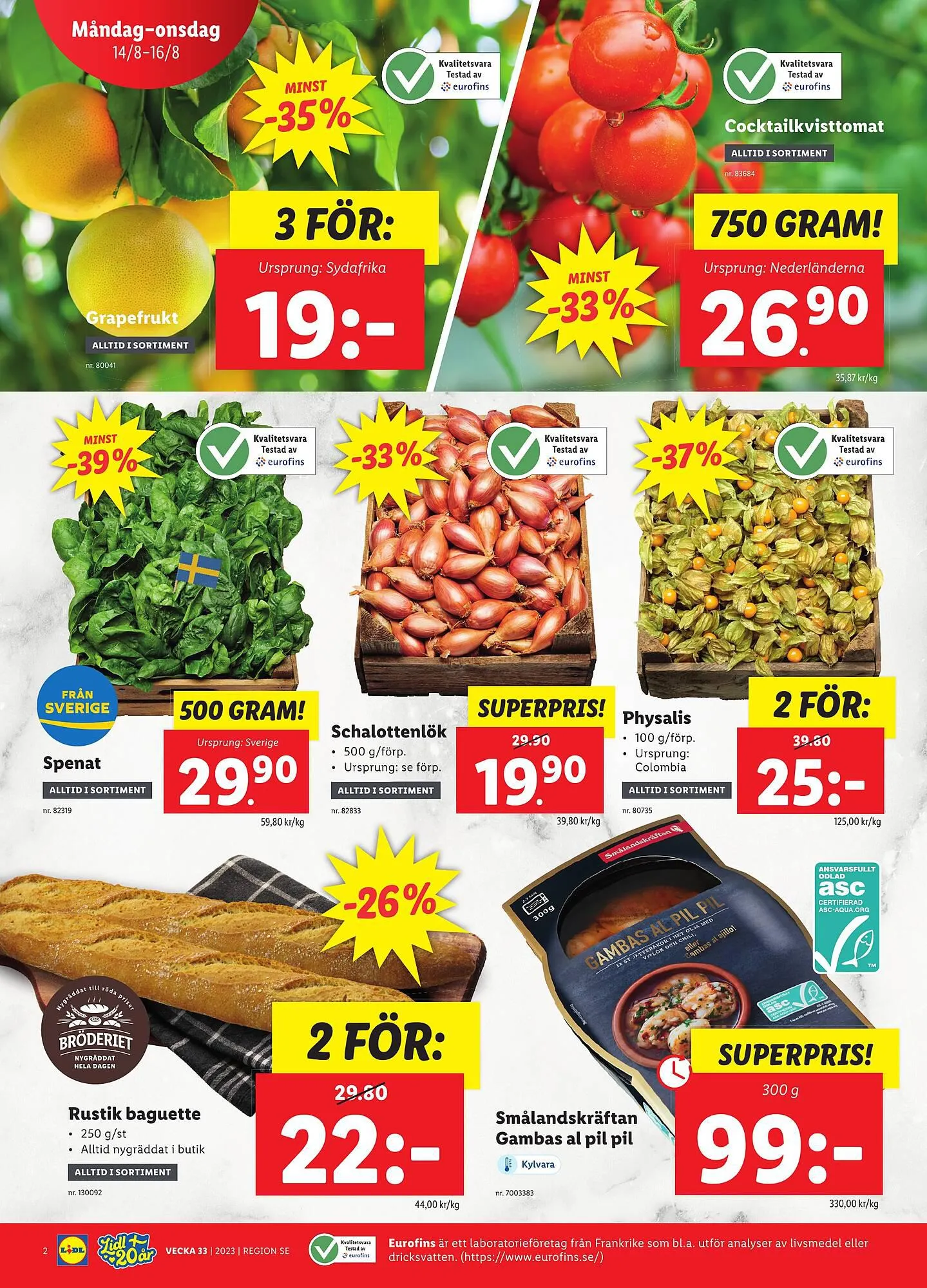 Lidl reklamblad från 14 augusti till 20 augusti 2023 - Reklamblad sidor 2