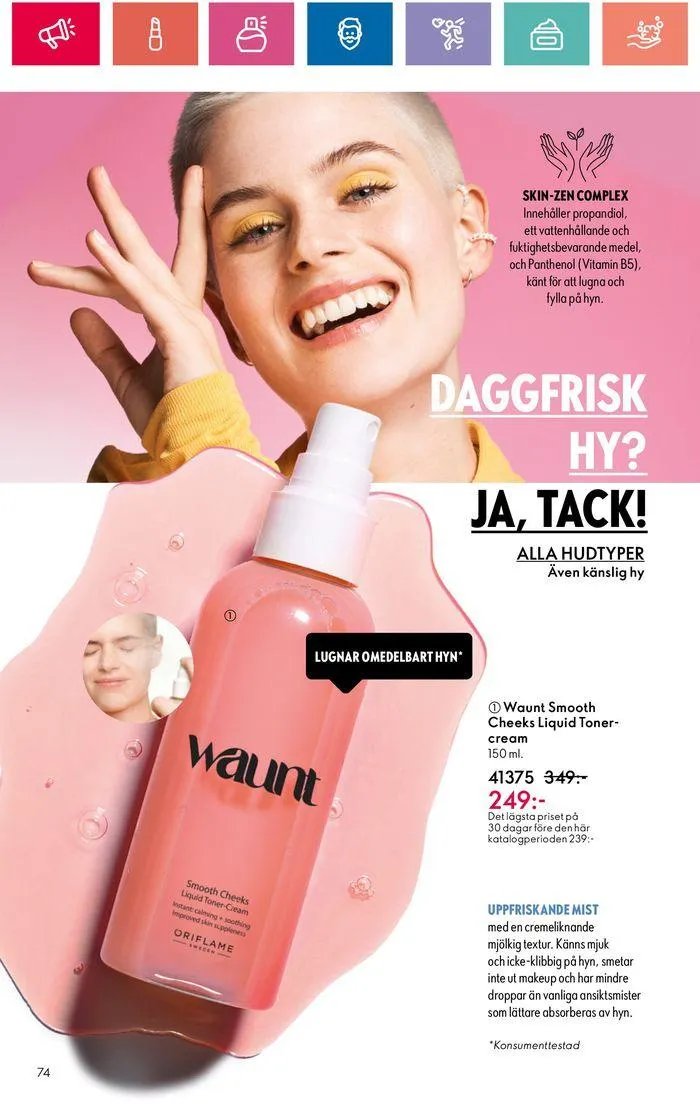 Oriflame reklamblad från 20 juni till 4 juli 2024 - Reklamblad sidor 74