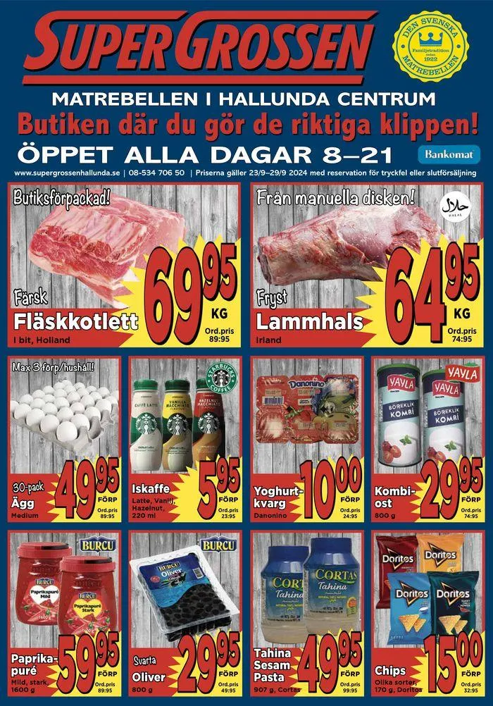 Veckans erbjudande! från 23 september till 7 oktober 2024 - Reklamblad sidor 1