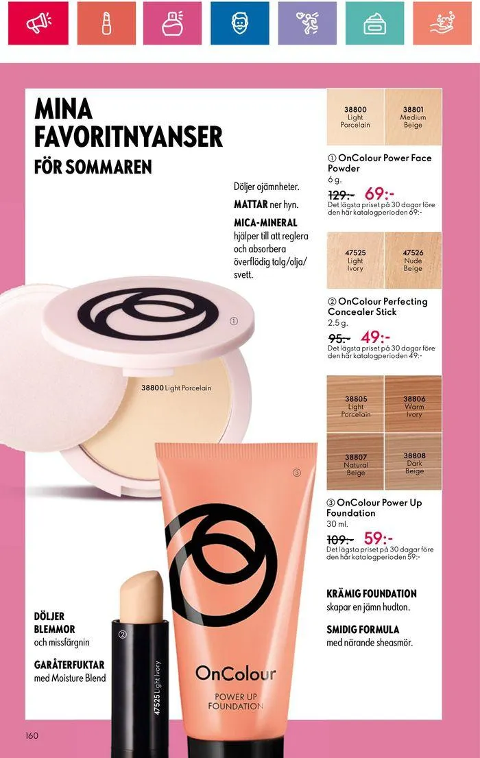 Oriflame reklamblad från 20 juni till 4 juli 2024 - Reklamblad sidor 160