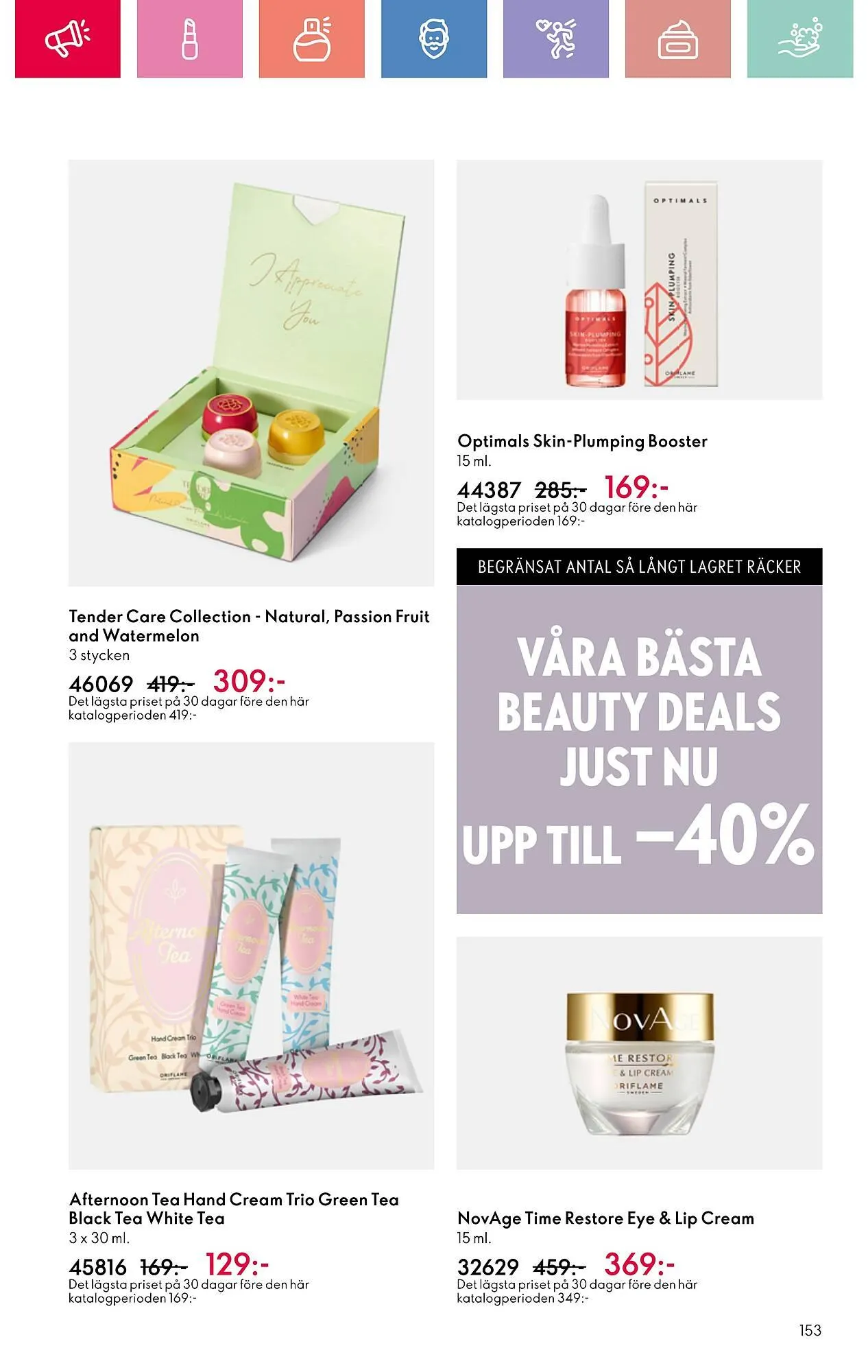 Oriflame reklamblad från 22 juni till 12 juli 2025 - Reklamblad sidor 153