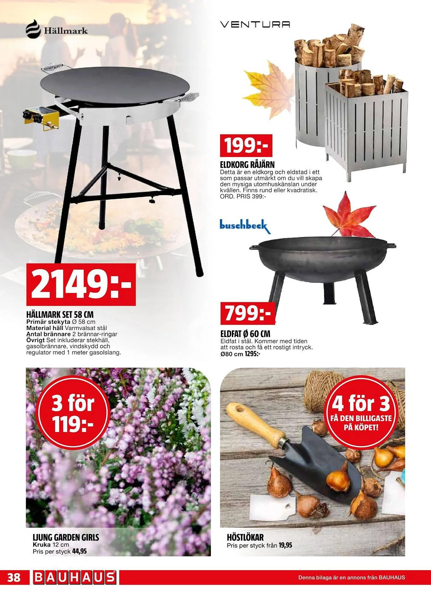 Bauhaus reklamblad från 1 oktober till 15 oktober 2023 - Reklamblad sidor 38