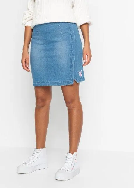 Minikjol med broderi