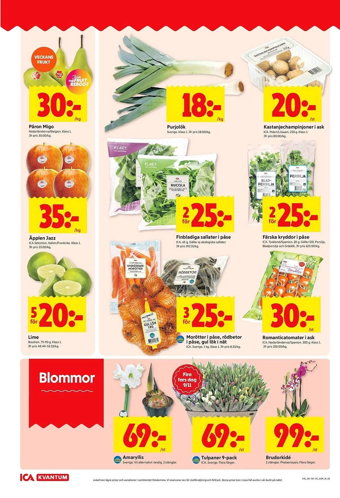 ICA Kvantum reklamblad från 3 november till 9 november 2025 - Reklamblad sidor 2