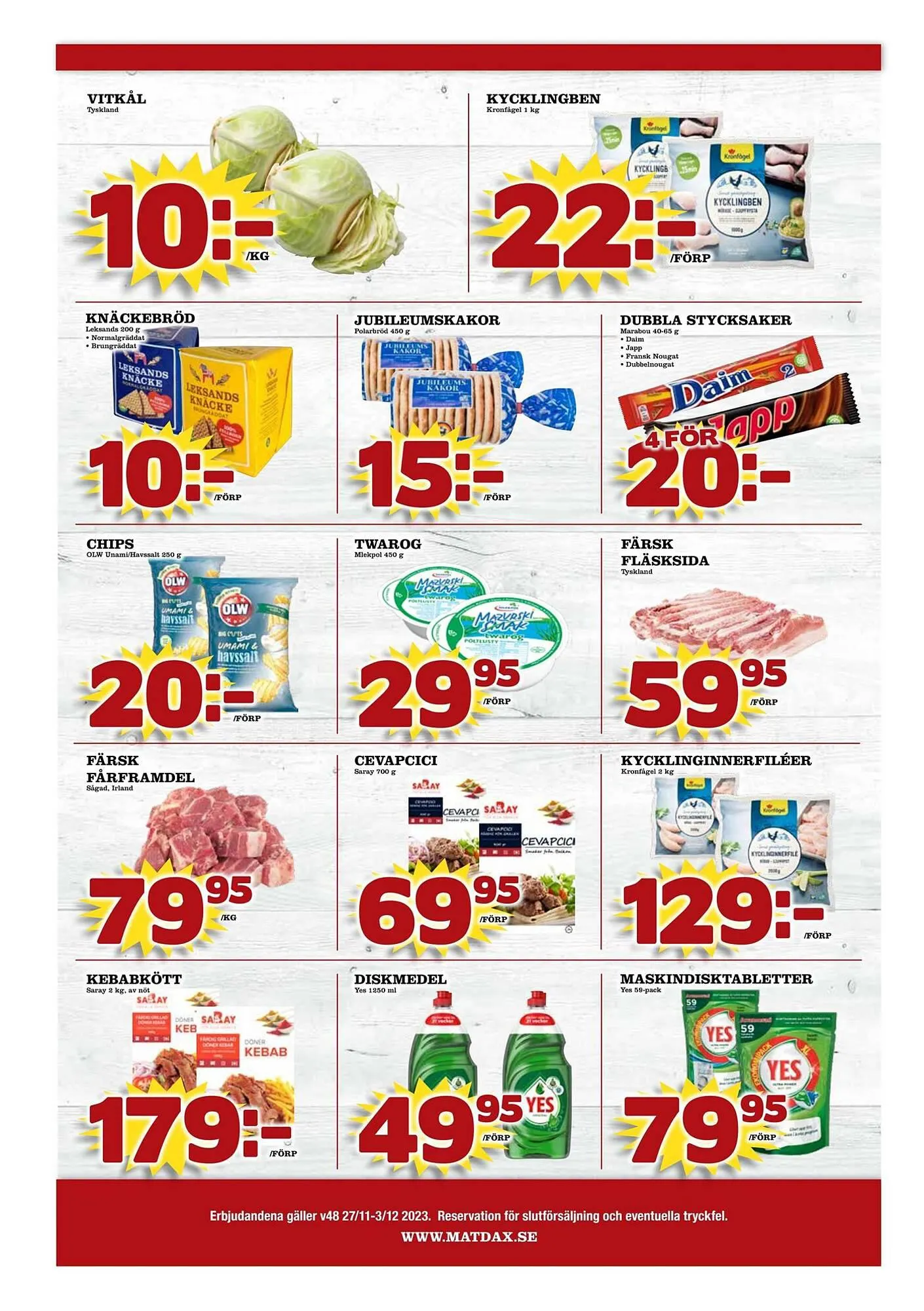 Matdax reklamblad från 26 november till 3 december 2023 - Reklamblad sidor 8