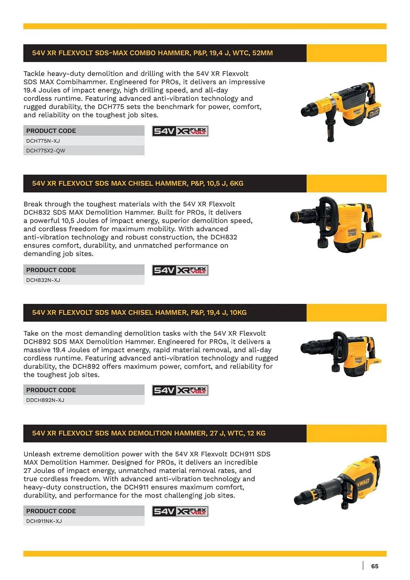 Dewalt reklamblad från 18 oktober till 1 november 2025 - Reklamblad sidor 65