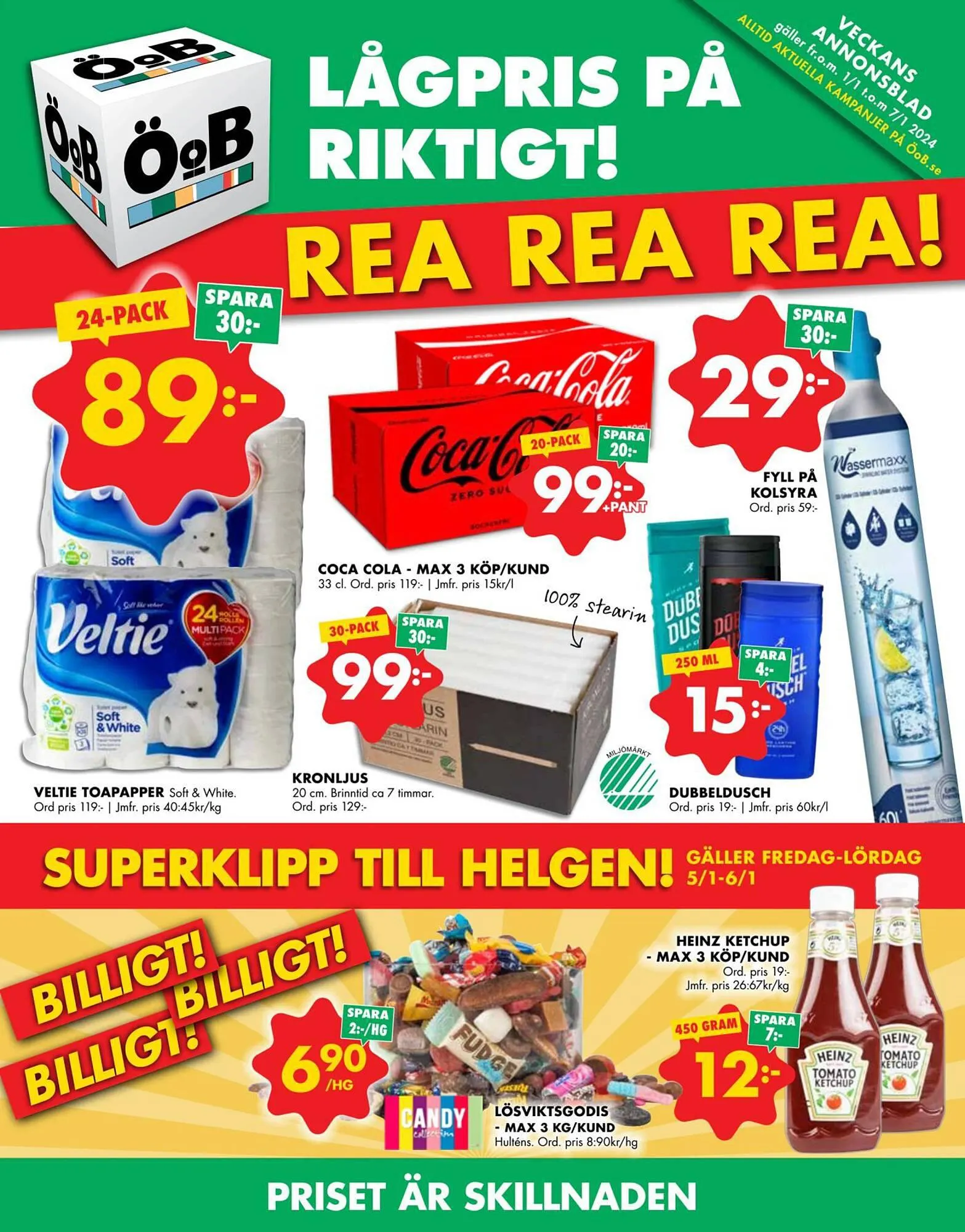 ÖoB reklamblad från 31 december till 7 januari 2024 - Reklamblad sidor 1