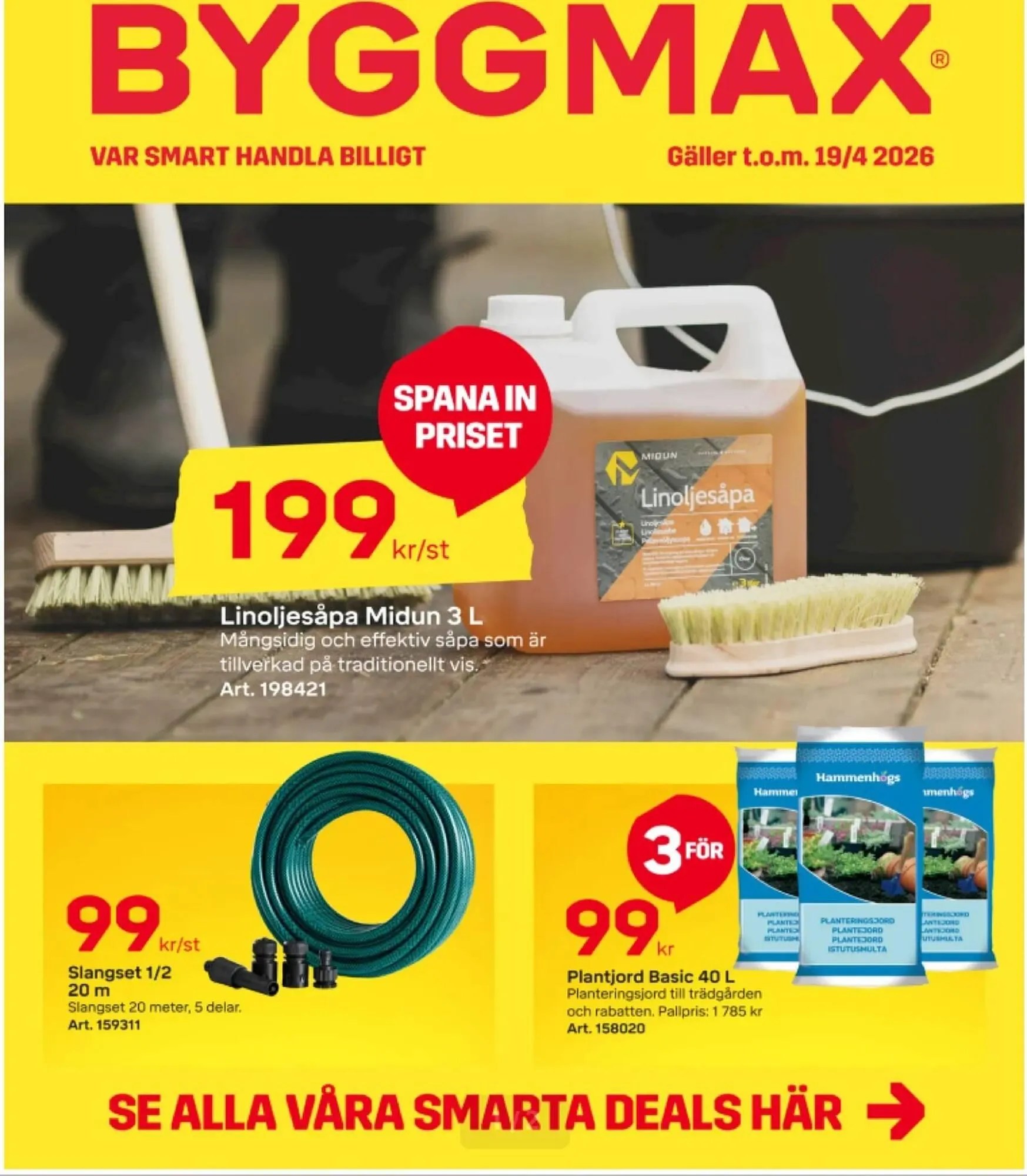 Byggmax reklamblad från 10 april till 19 april 2026 - Reklamblad sidor 1