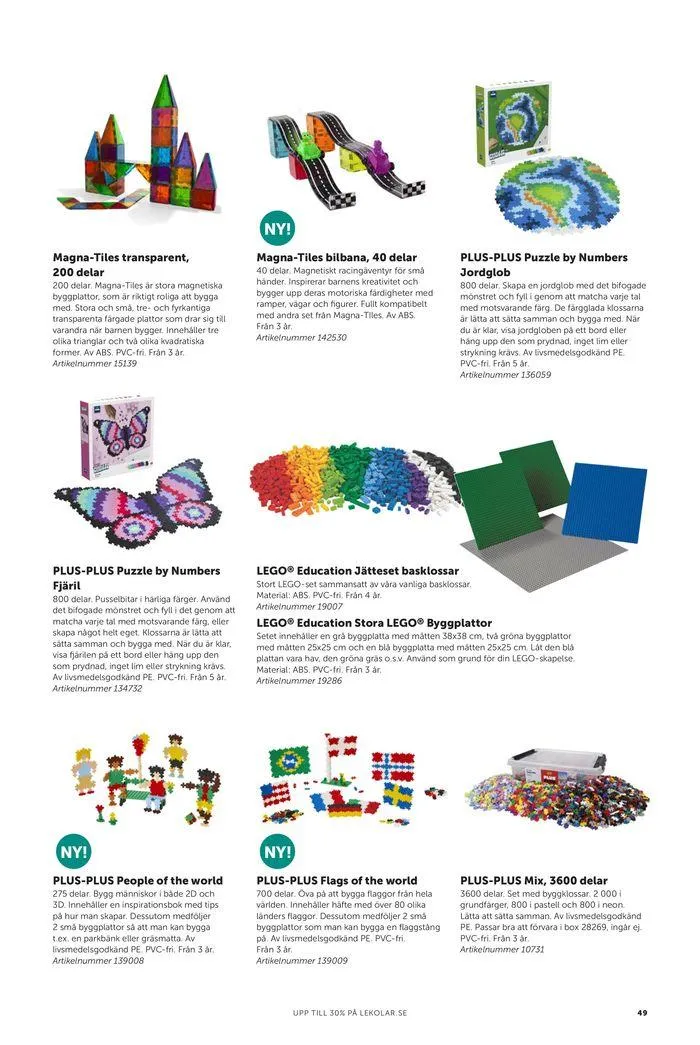 Nyheter och favoriter skola och fritidshem 2024 från 23 februari till 31 december 2024 - Reklamblad sidor 49