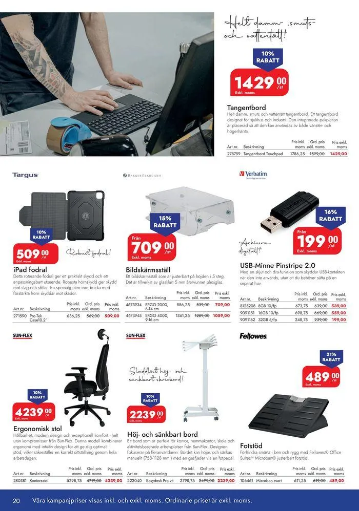 Lyreco 2024 ! från 7 maj till 31 december 2024 - Reklamblad sidor 20