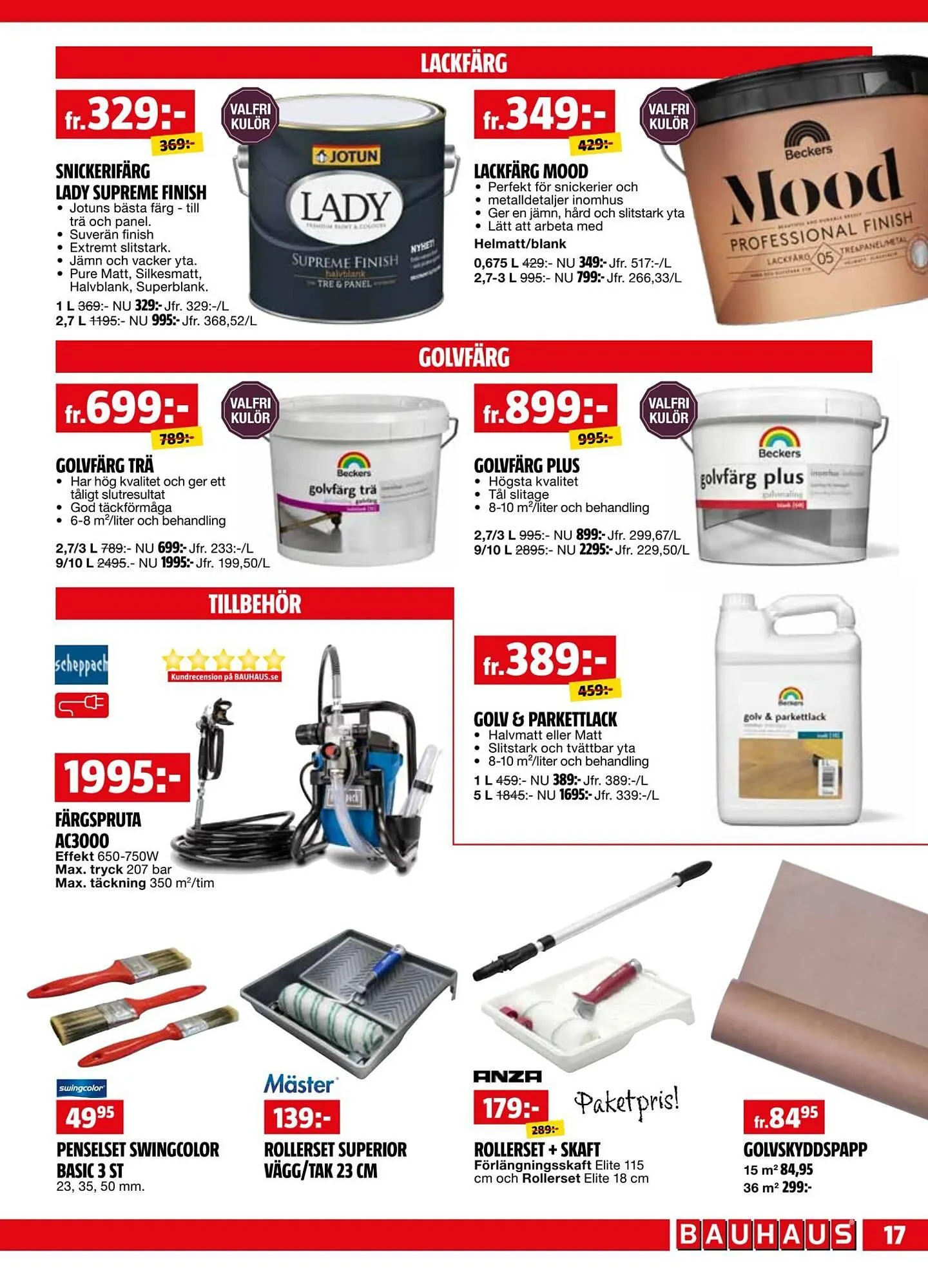 Bauhaus reklamblad från 1 september till 14 september 2025 - Reklamblad sidor 17