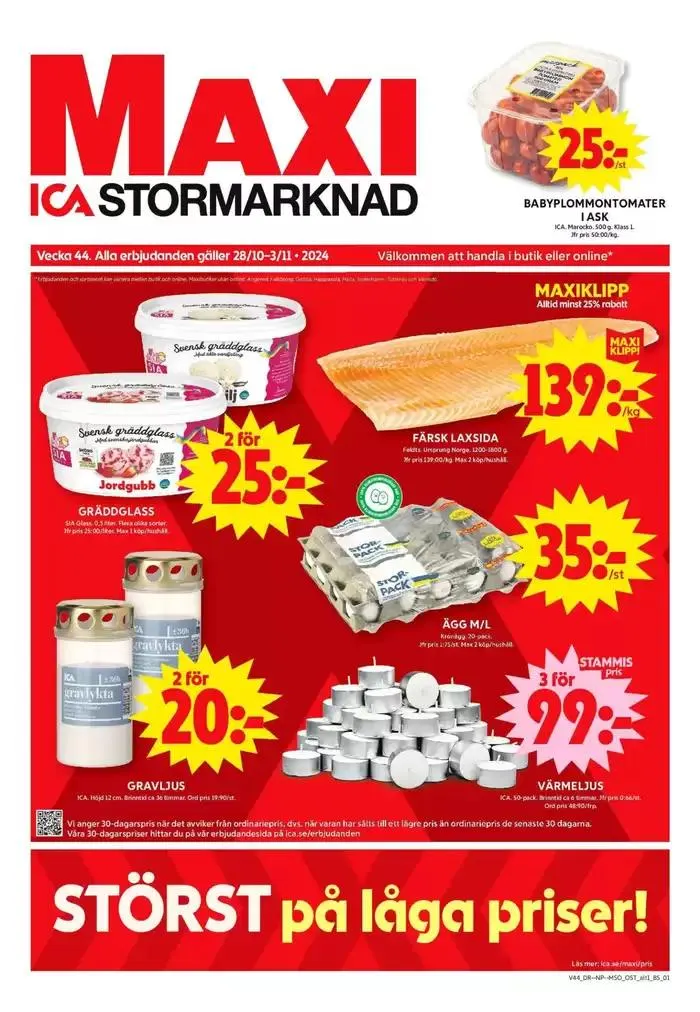 Nya erbjudanden att upptäcka från 26 oktober till 9 november 2024 - Reklamblad sidor 1