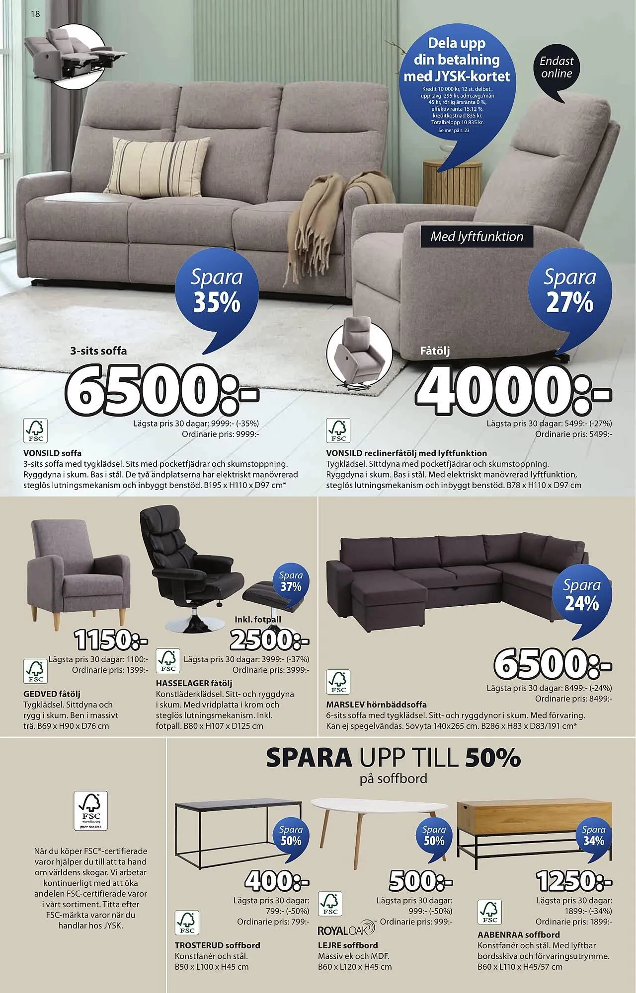 JYSK reklamblad från 22 september till 5 oktober 2025 - Reklamblad sidor 18