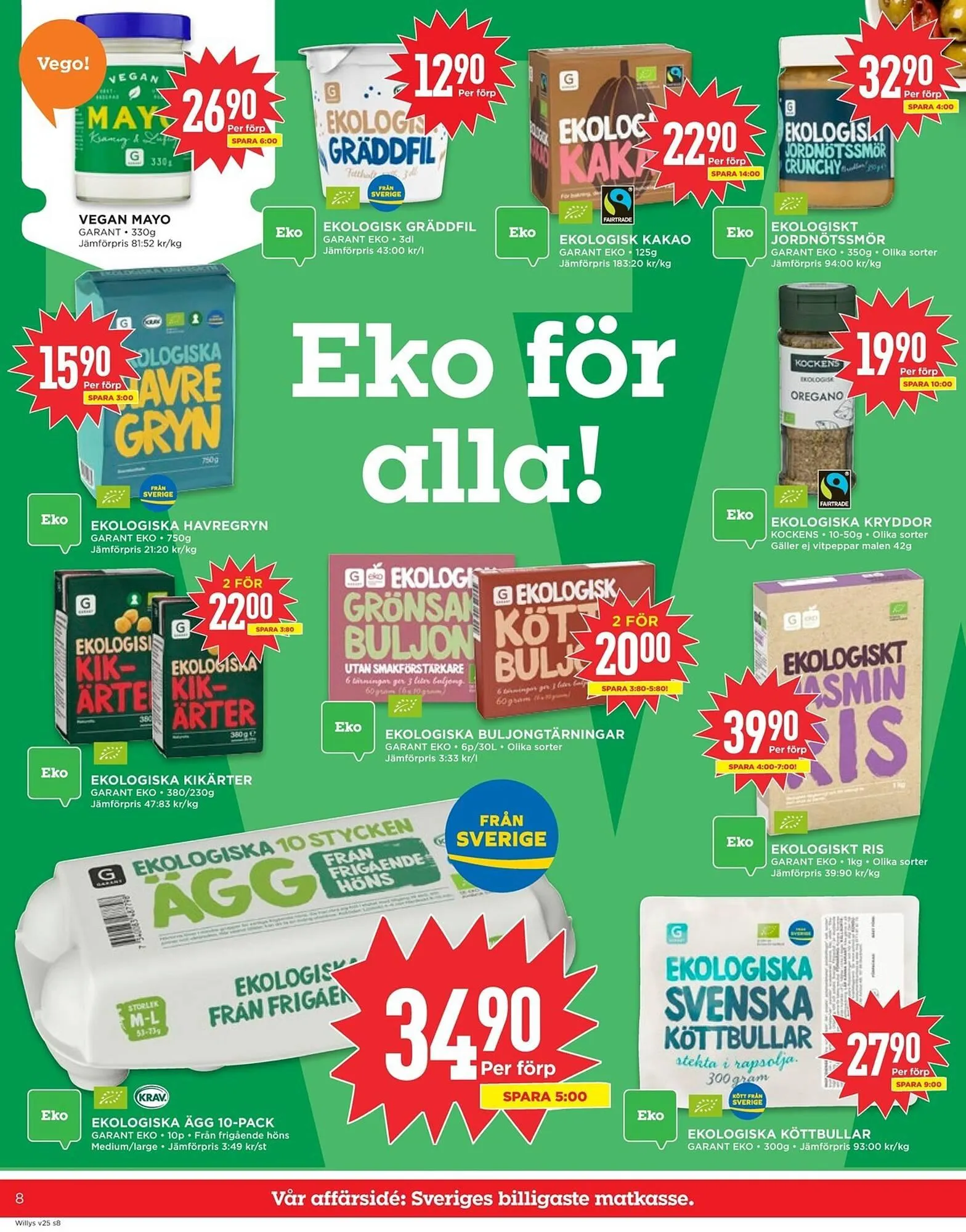 Willys reklamblad från 16 juni till 22 juni 2025 - Reklamblad sidor 8