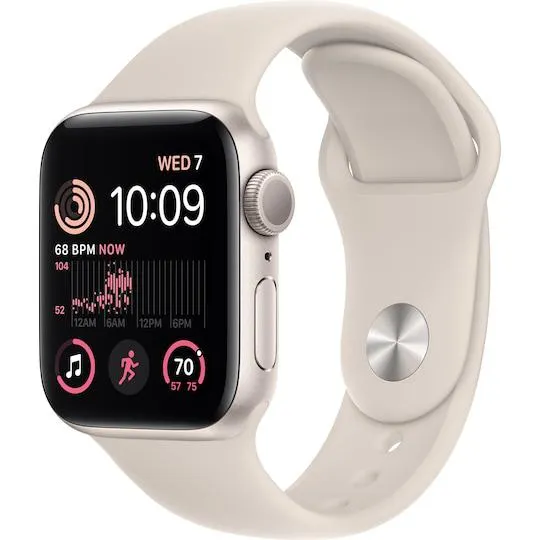 Apple Watch SE 2nd Gen 40 mm GPS (Starlight Alu/Starlight sport band)