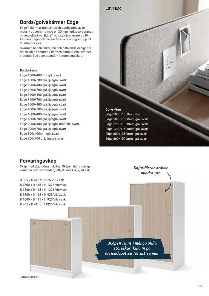 Office Depot Kontoret 2024  från 8 februari till 31 december 2024 - Reklamblad sidor 13