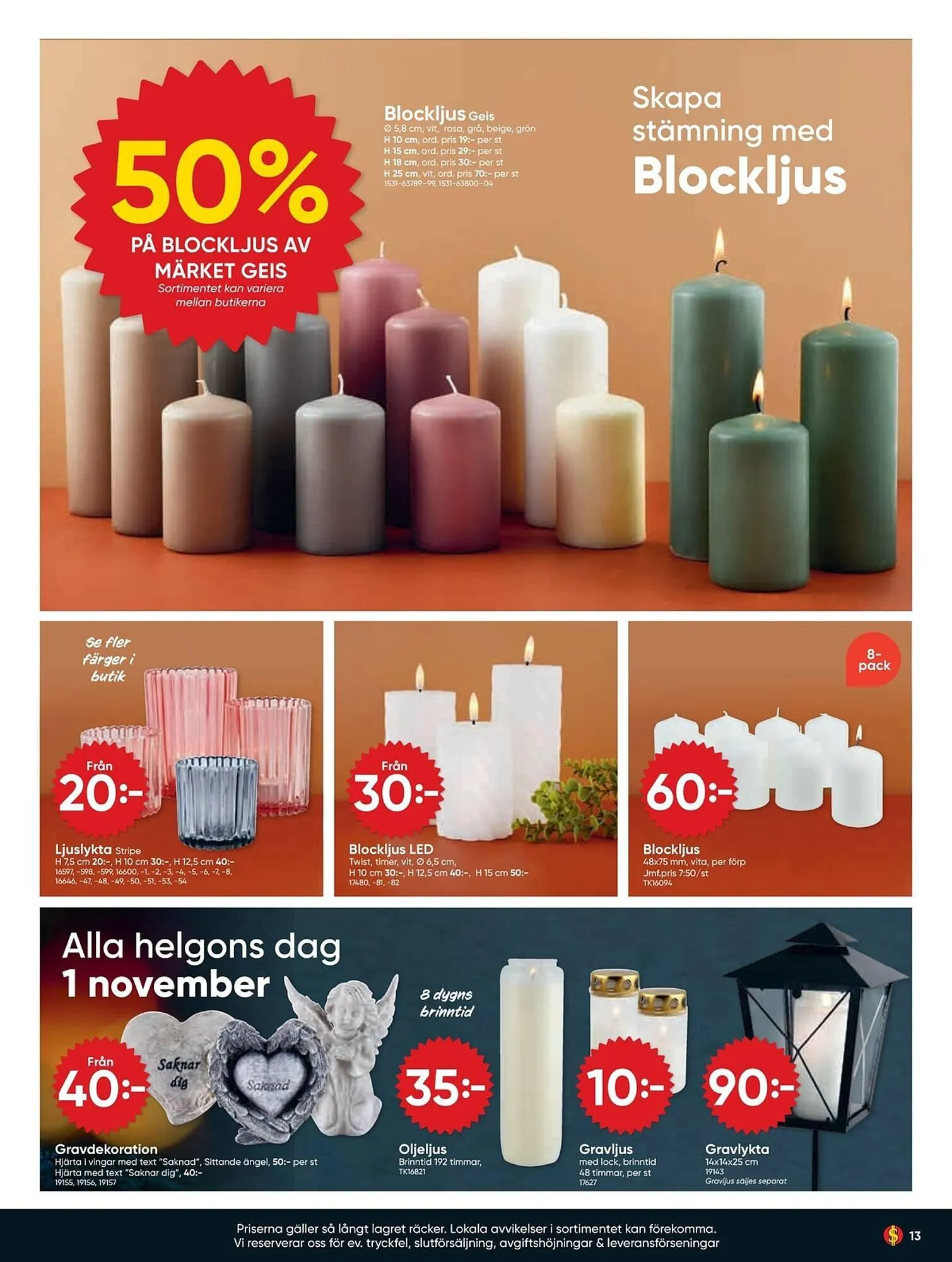 DollarStore annonsblad från 27 oktober till 2 november 2025 - Reklamblad sidor 13