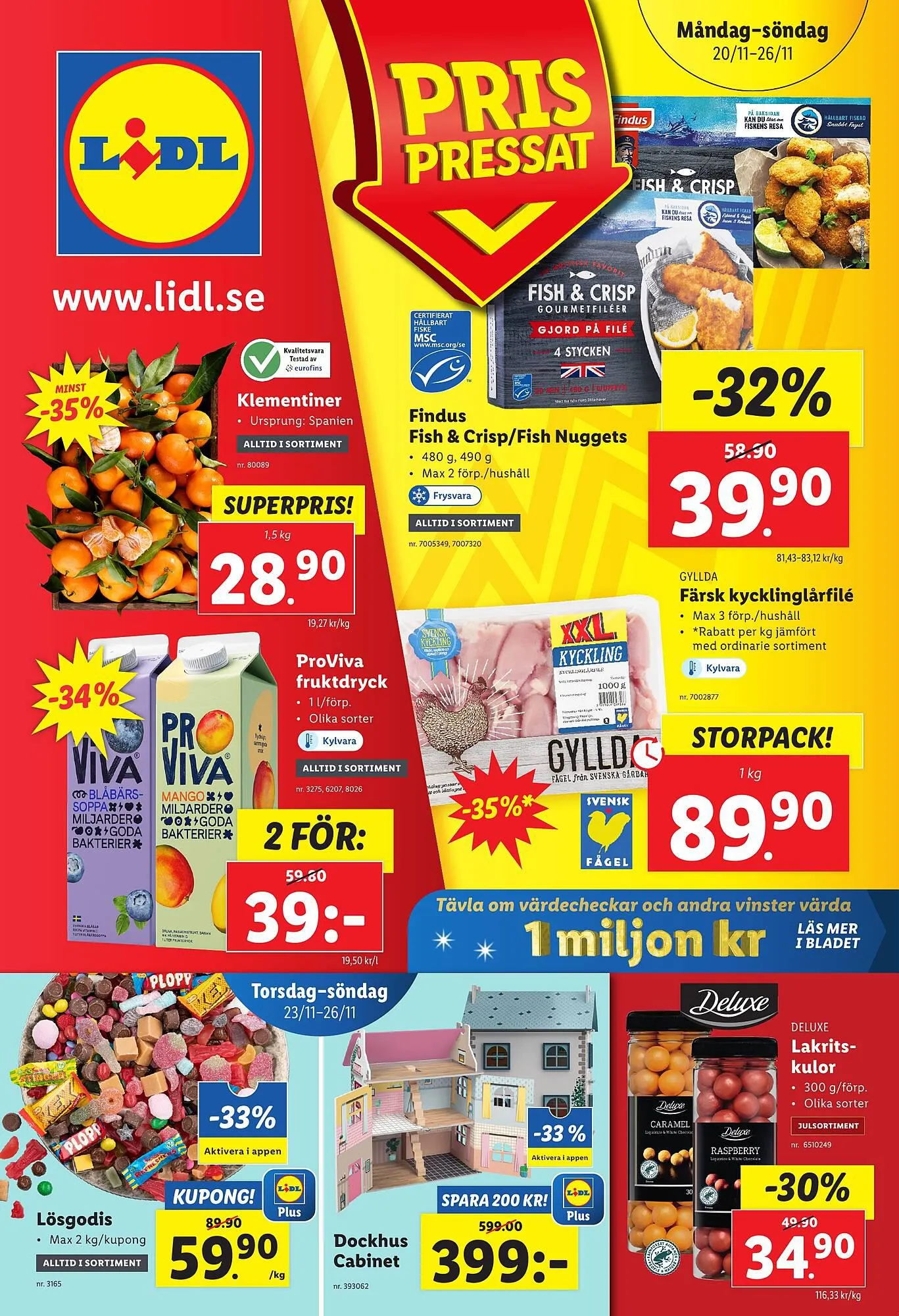 Lidl reklamblad från 20 november till 26 november 2023 - Reklamblad sidor 1