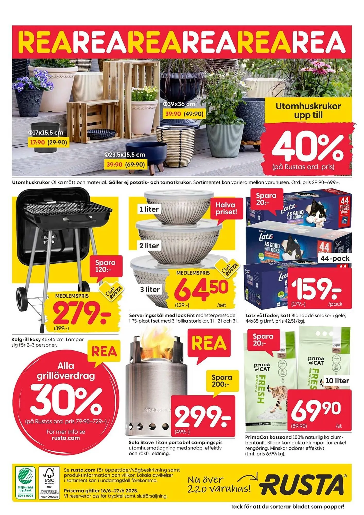 Rusta reklamblad från 16 juni till 22 juni 2025 - Reklamblad sidor 16