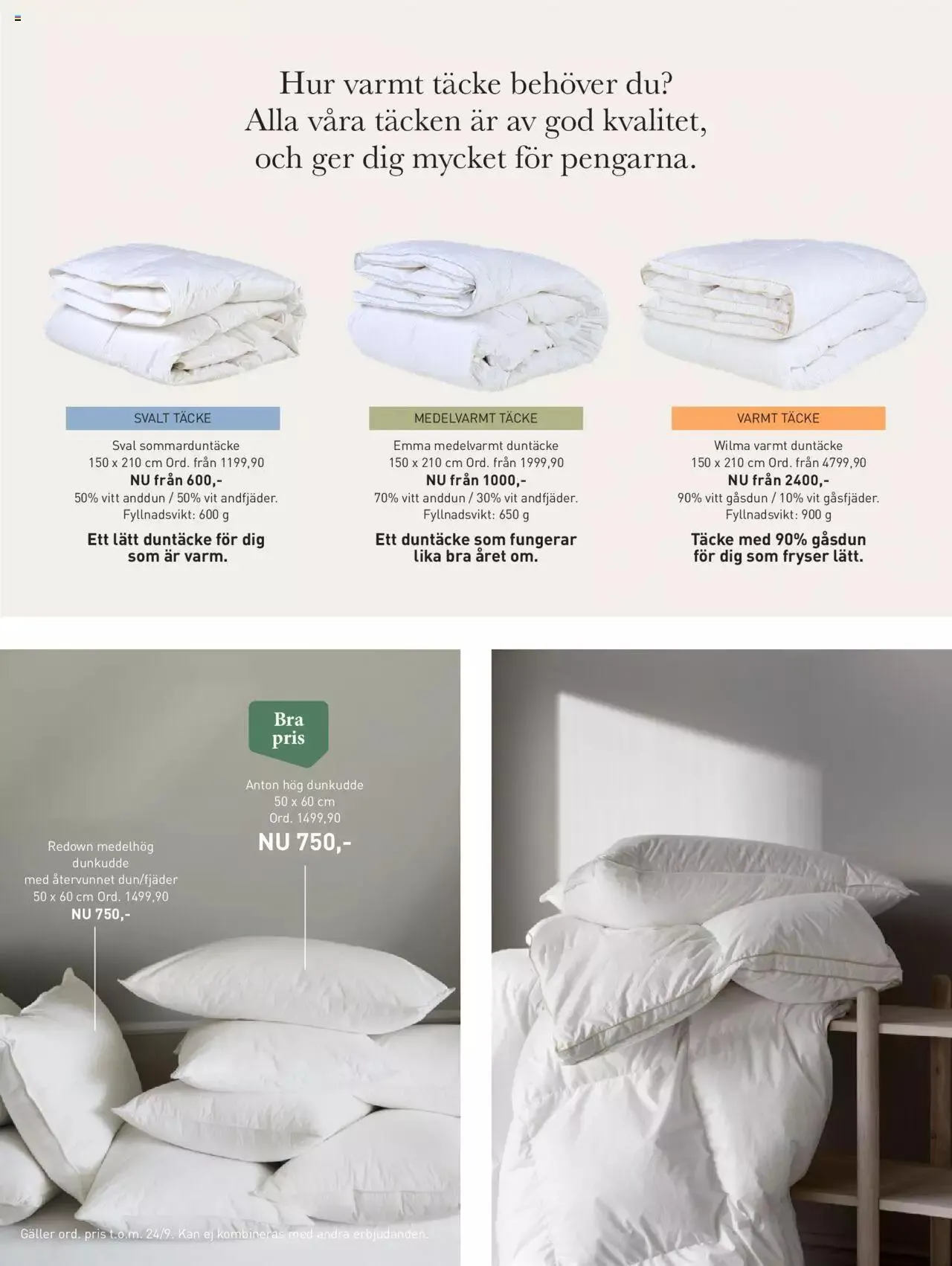 Hemtex - erbjudanden från 1 september till 10 september 2023 - Reklamblad sidor 9