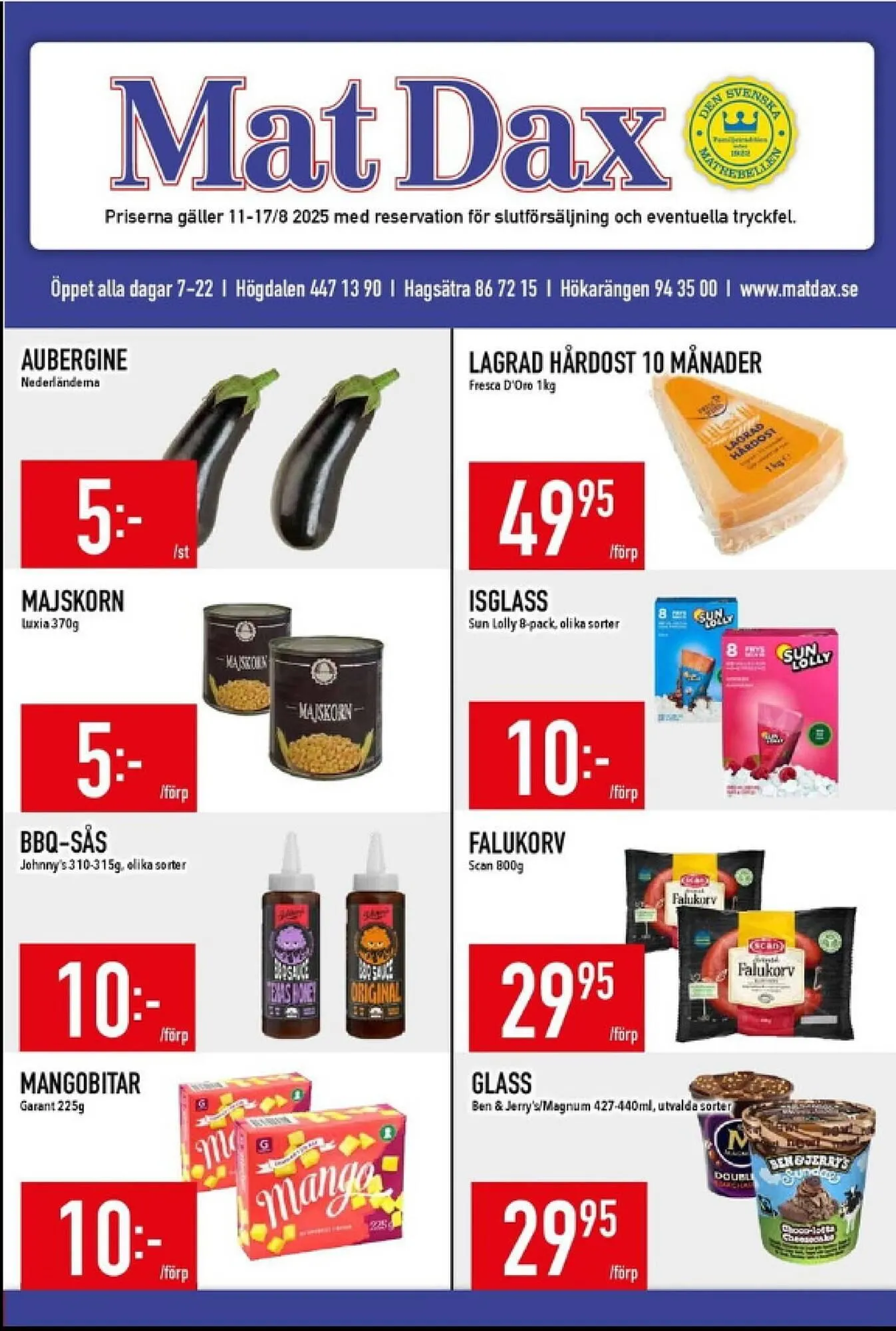 Matdax reklamblad - 1