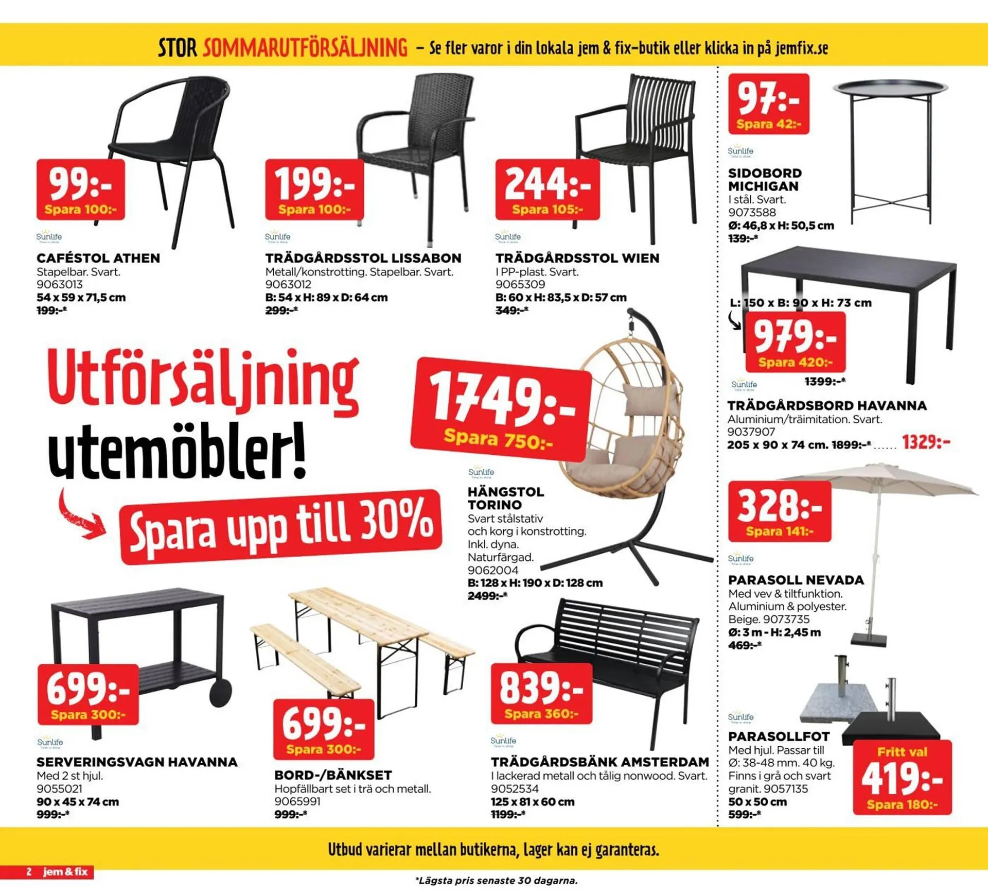 Jem&Fix reklamblad från 4 augusti till 24 augusti 2025 - Reklamblad sidor 2