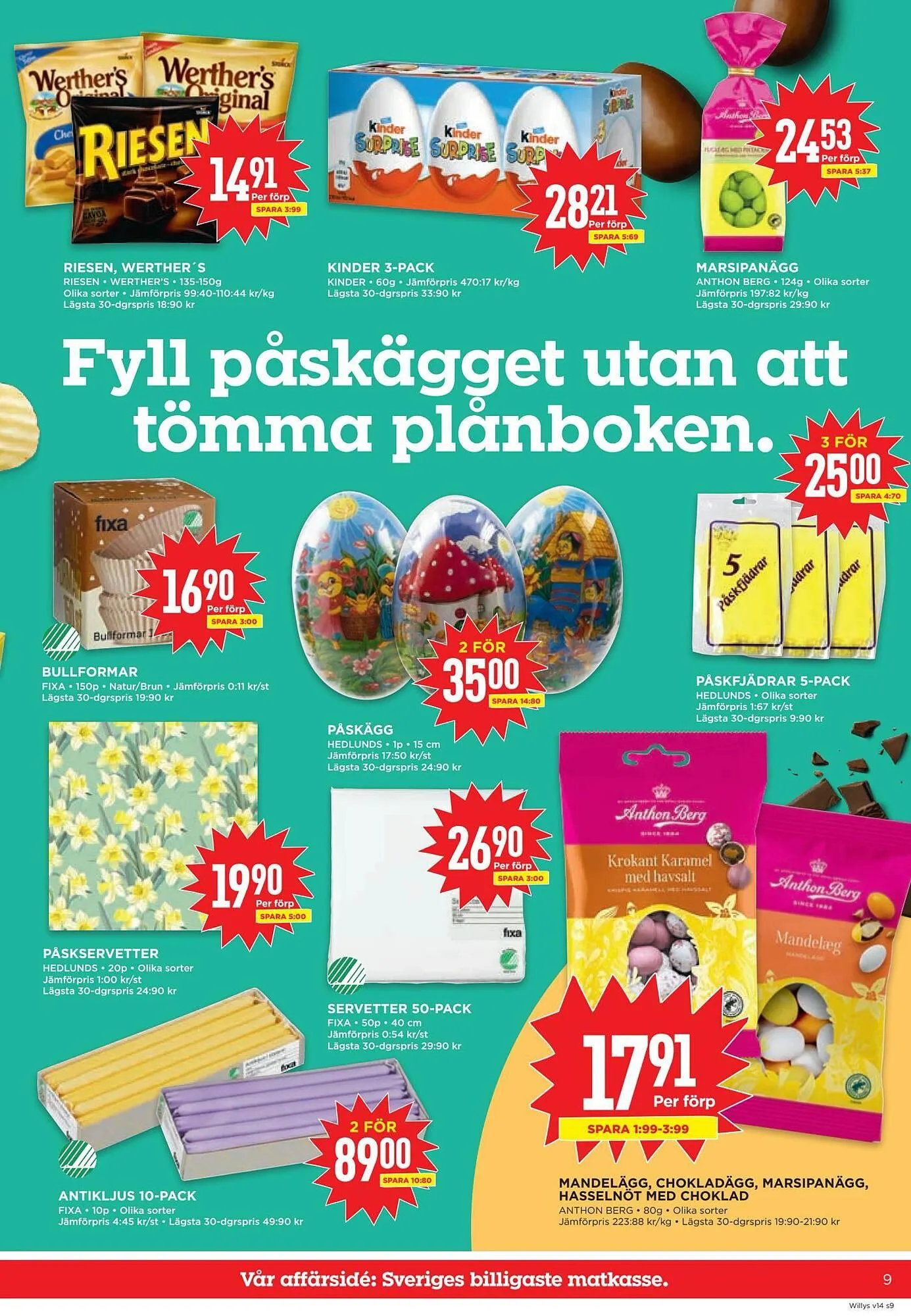 Willys reklamblad från 30 mars till 6 april 2026 - Reklamblad sidor 9