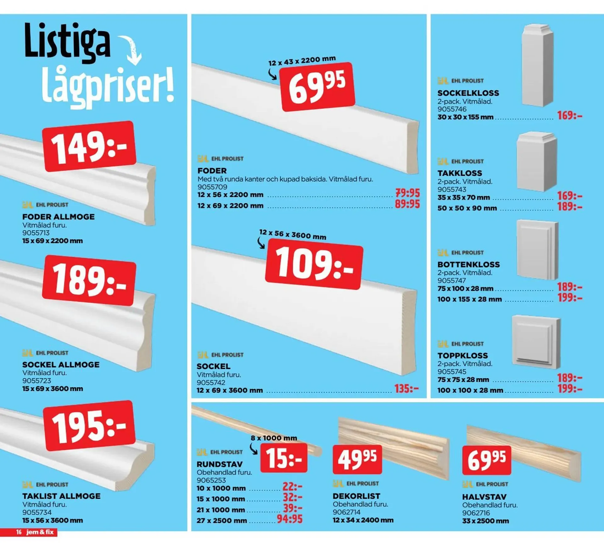 Jem&Fix reklamblad från 23 juni till 29 juni 2025 - Reklamblad sidor 16