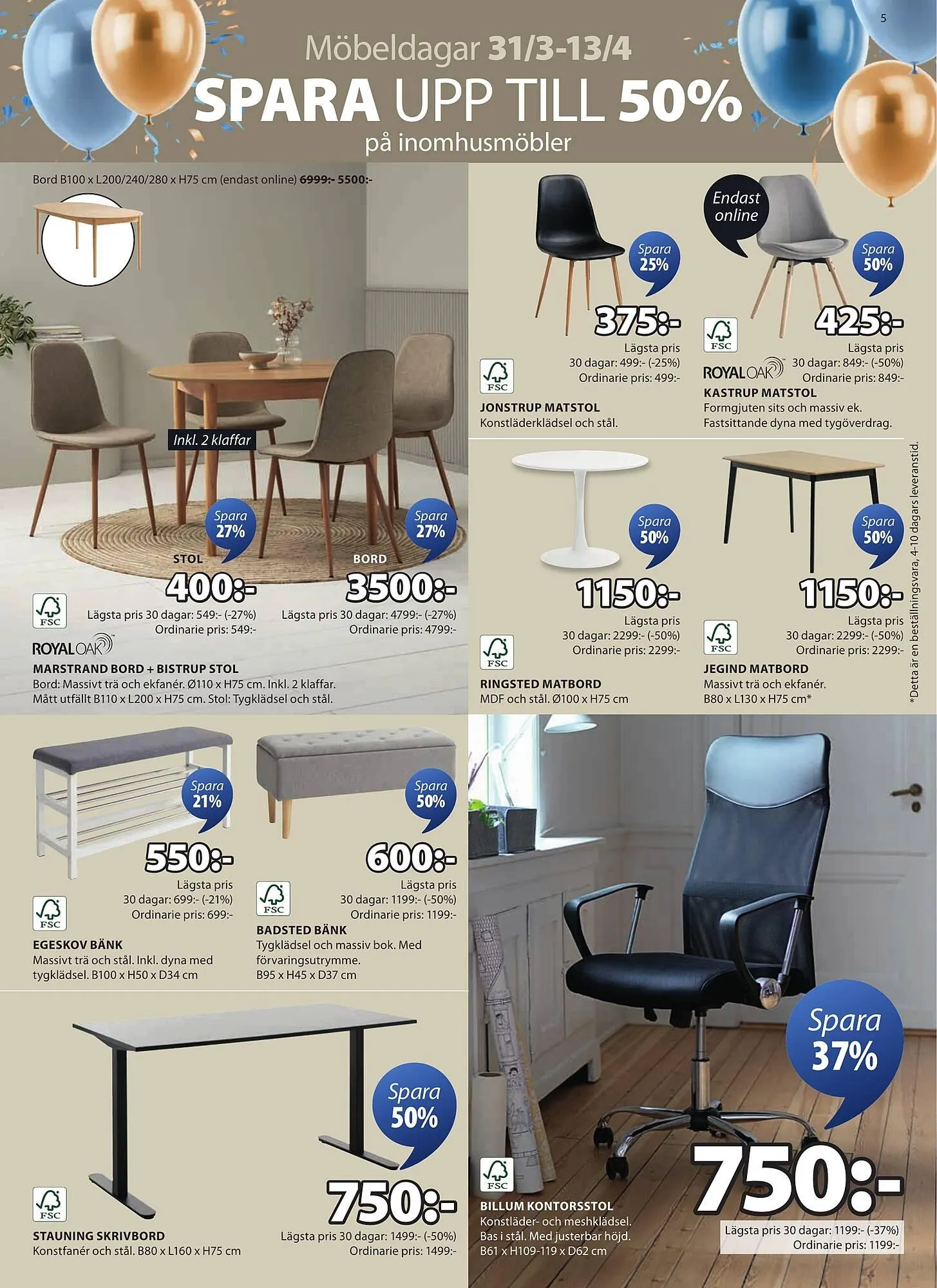 JYSK reklamblad från 31 mars till 13 april 2025 - Reklamblad sidor 5