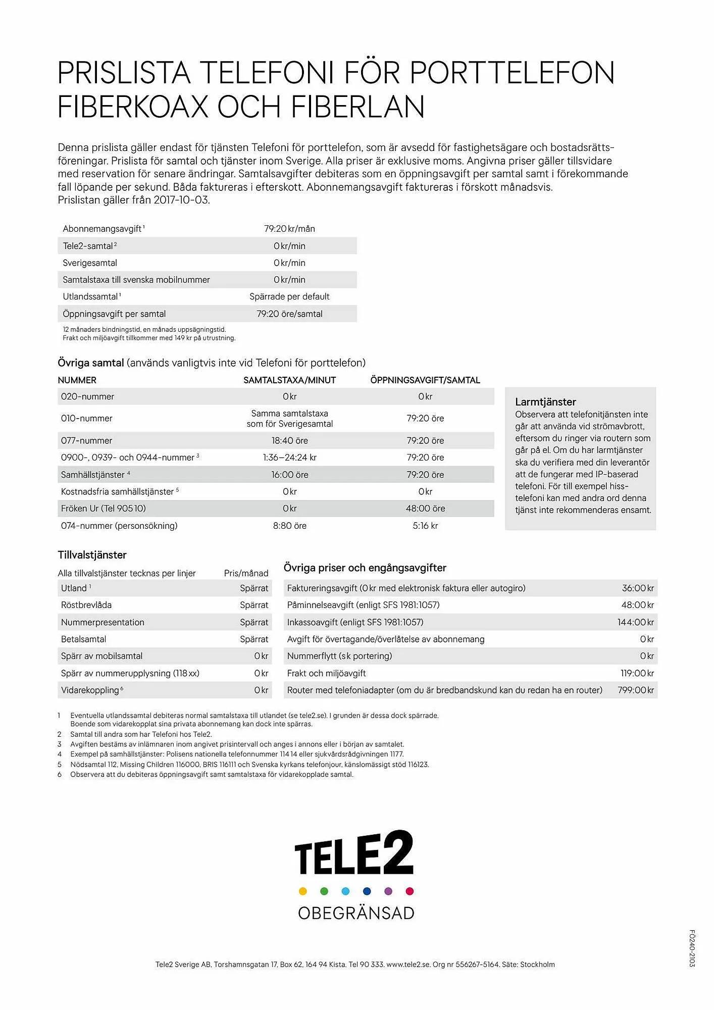 Tele2 reklamblad från 6 september till 11 november 2023 - Reklamblad sidor 9