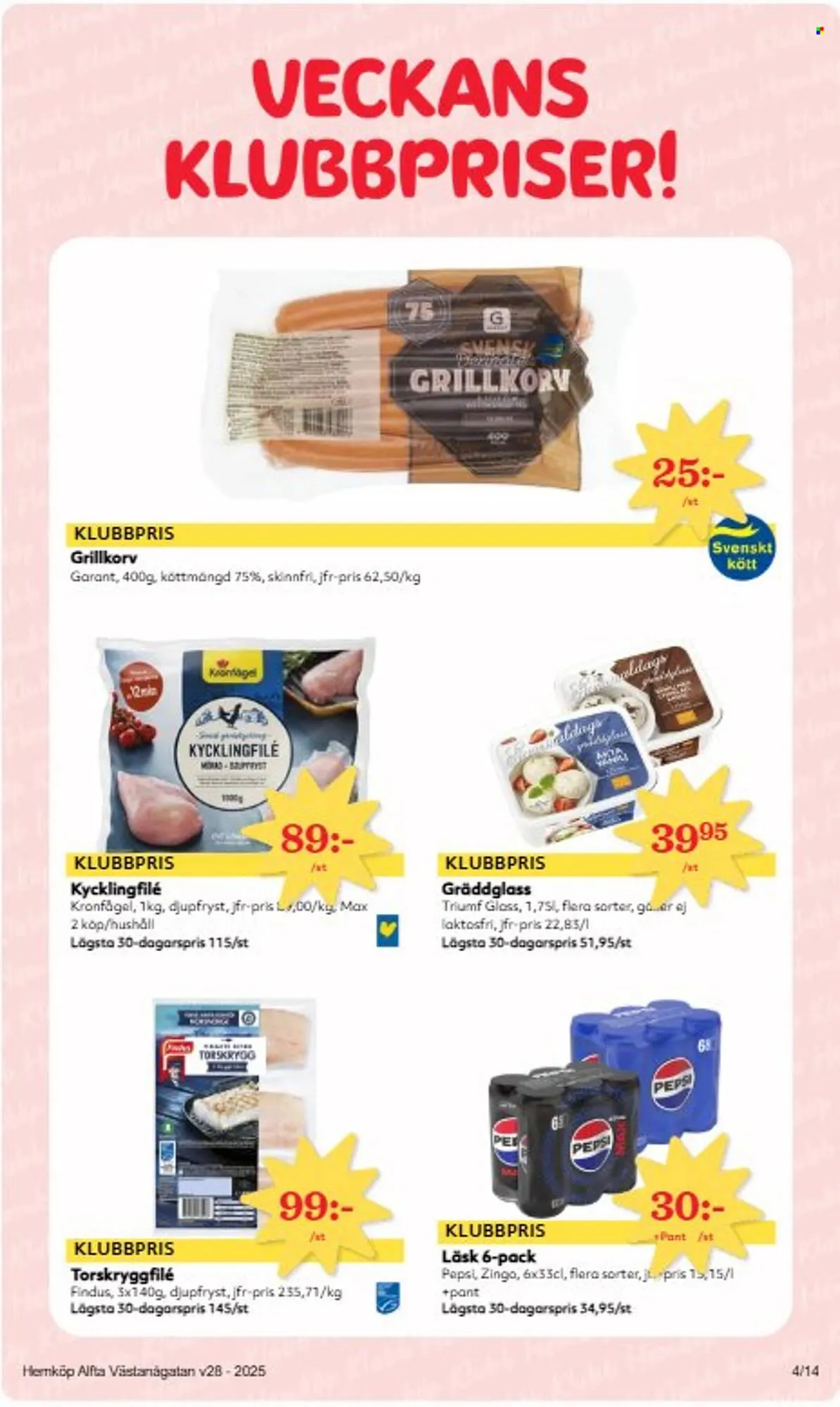 Hemköp reklamblad från 7 juli till 14 juli 2025 - Reklamblad sidor 4