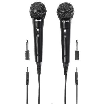 THOMSON Mikrofon M135D Dynamisk Svart 2-pack