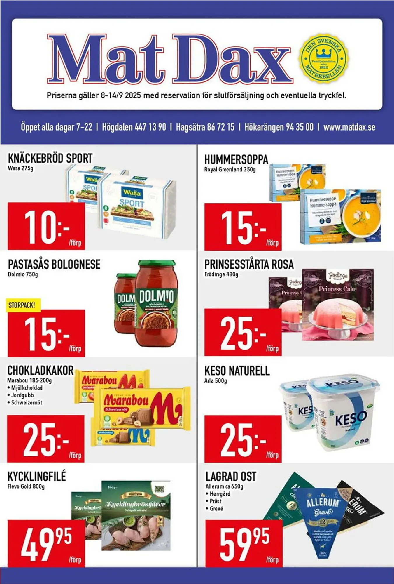 Matdax reklamblad - 1