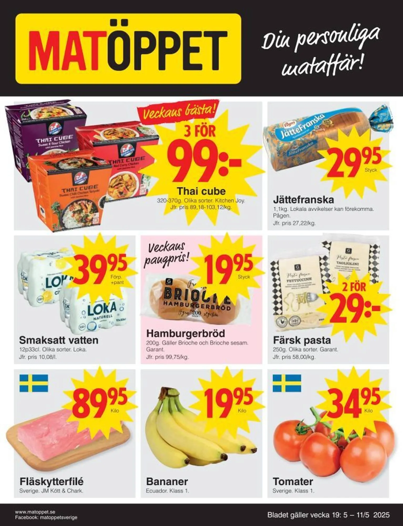 Matöppet reklamblad - 1