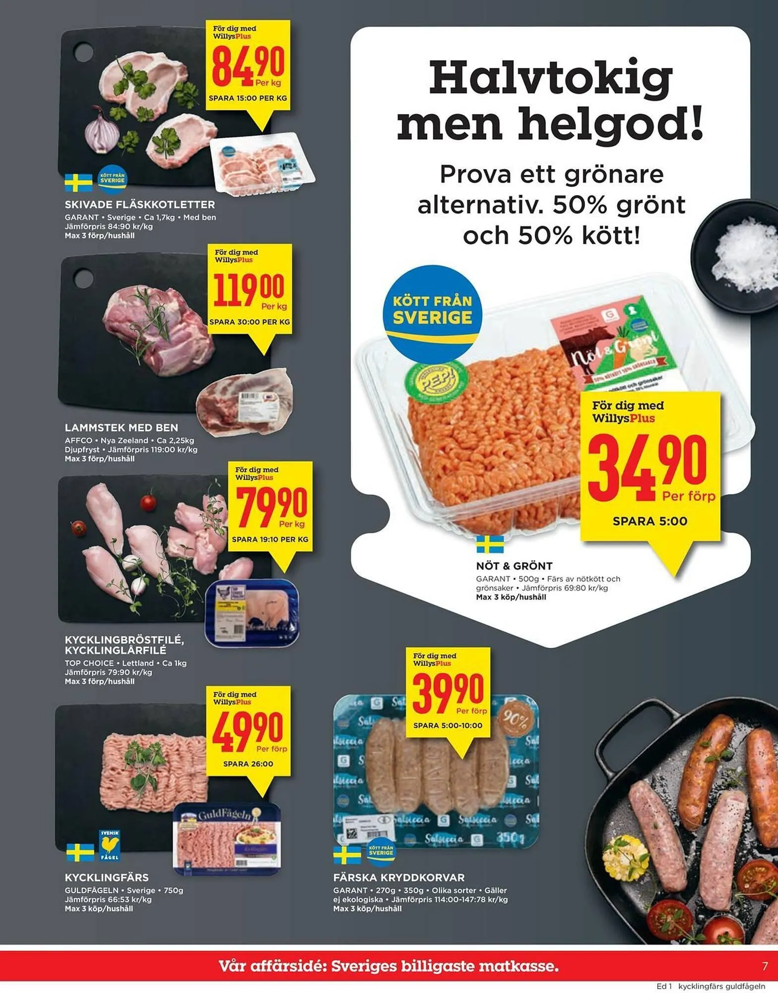 Willys reklamblad från 7 februari till 16 februari 2025 - Reklamblad sidor 7