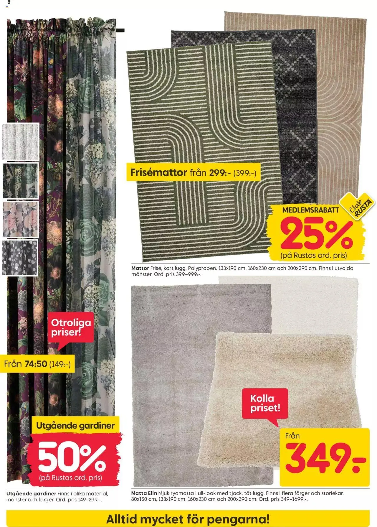 Rusta - erbjudanden från 25 september till 1 oktober 2023 - Reklamblad sidor 8